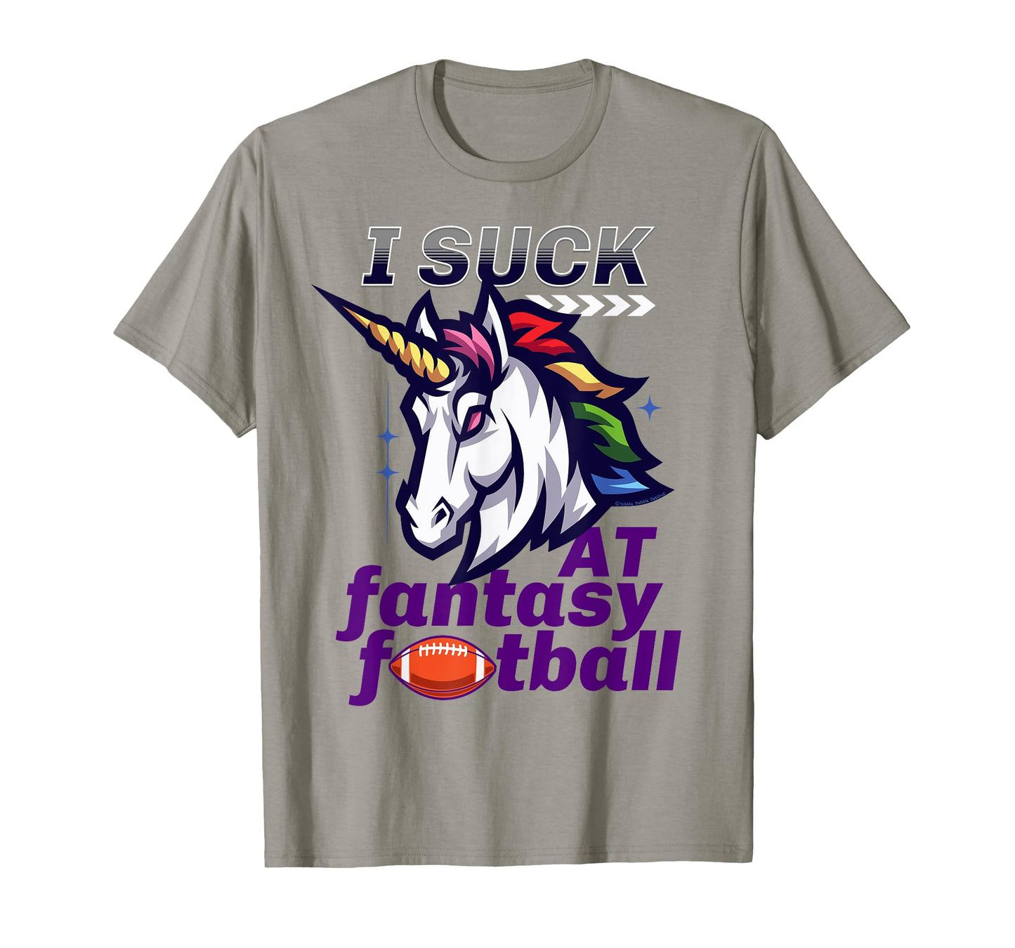 Funny Unicorn I Suck at Fantasy Football Loser T-Shirt