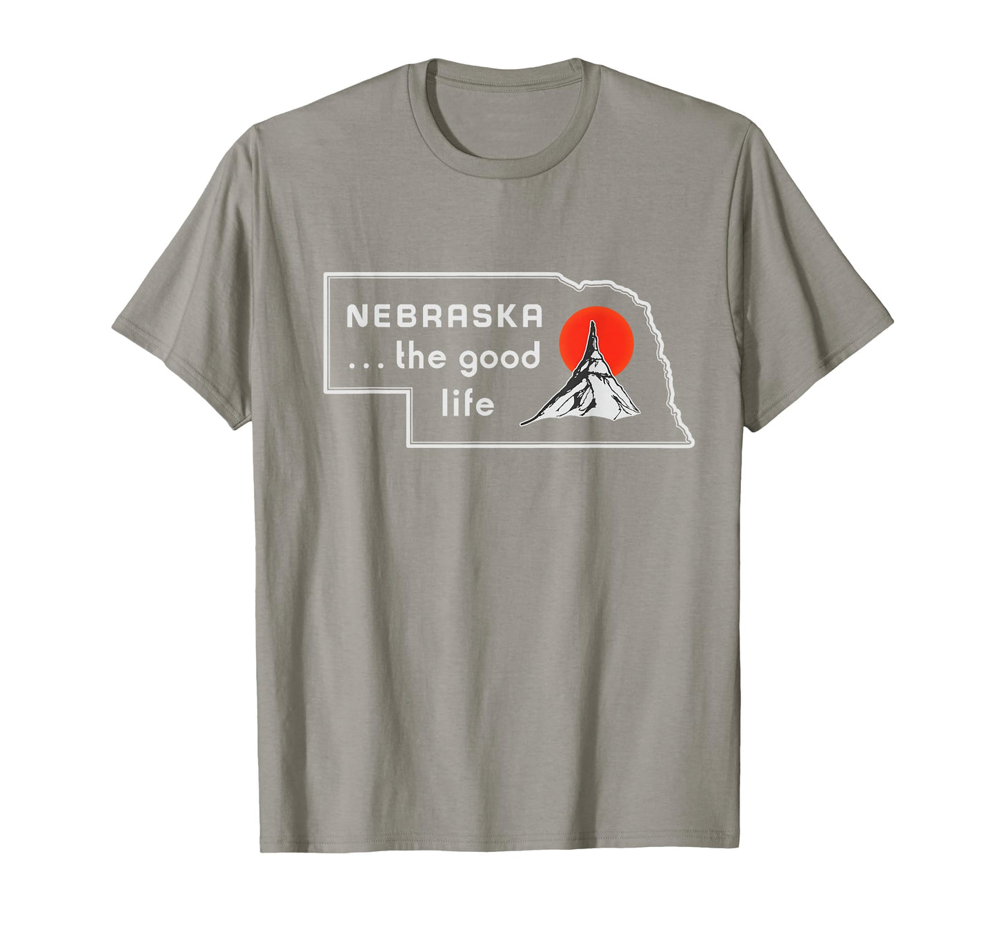 Nebraska The Good Life Vintage Road Sign T-Shirt