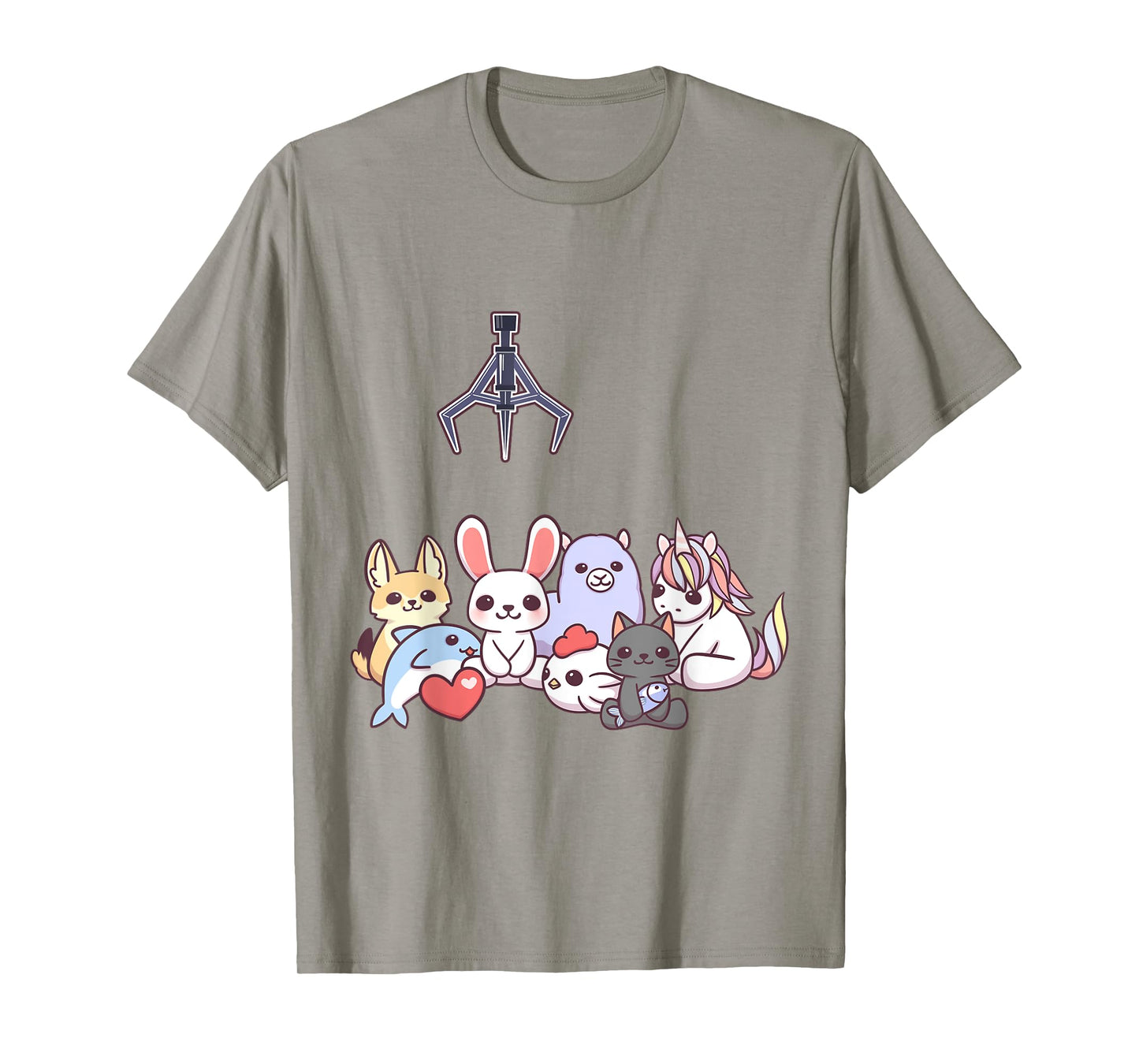 Claw Crane Machine Game Stuff Animal Unicorn Rabbit T-Shirt T-Shirt