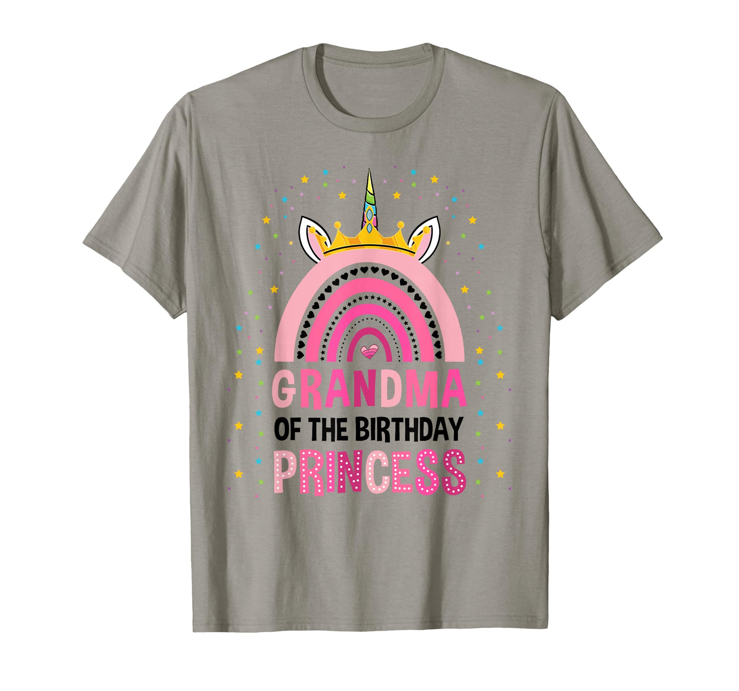 Grandma Of The Birthday Princess Unicorn T-Shirt