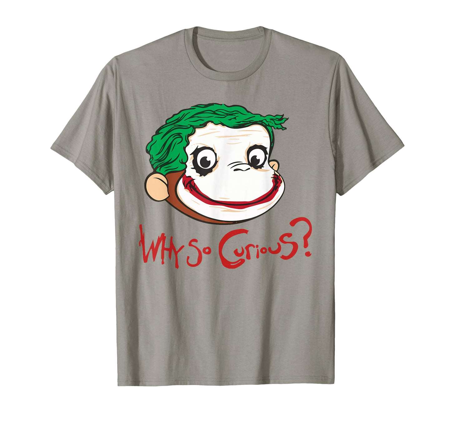 Funny Monkey Face Why So Curious for men women kids T-Shirt