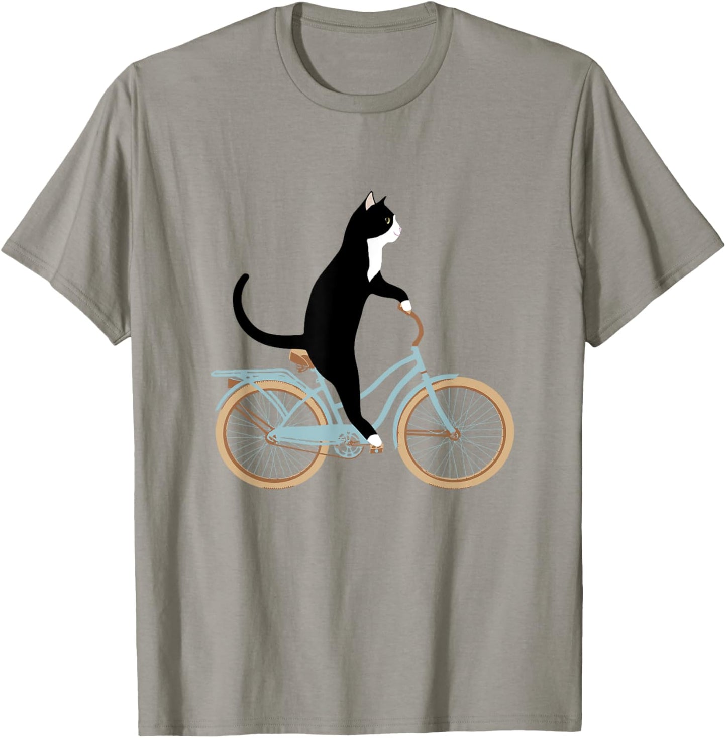 Cat on a bike funny T-shirt T-Shirt