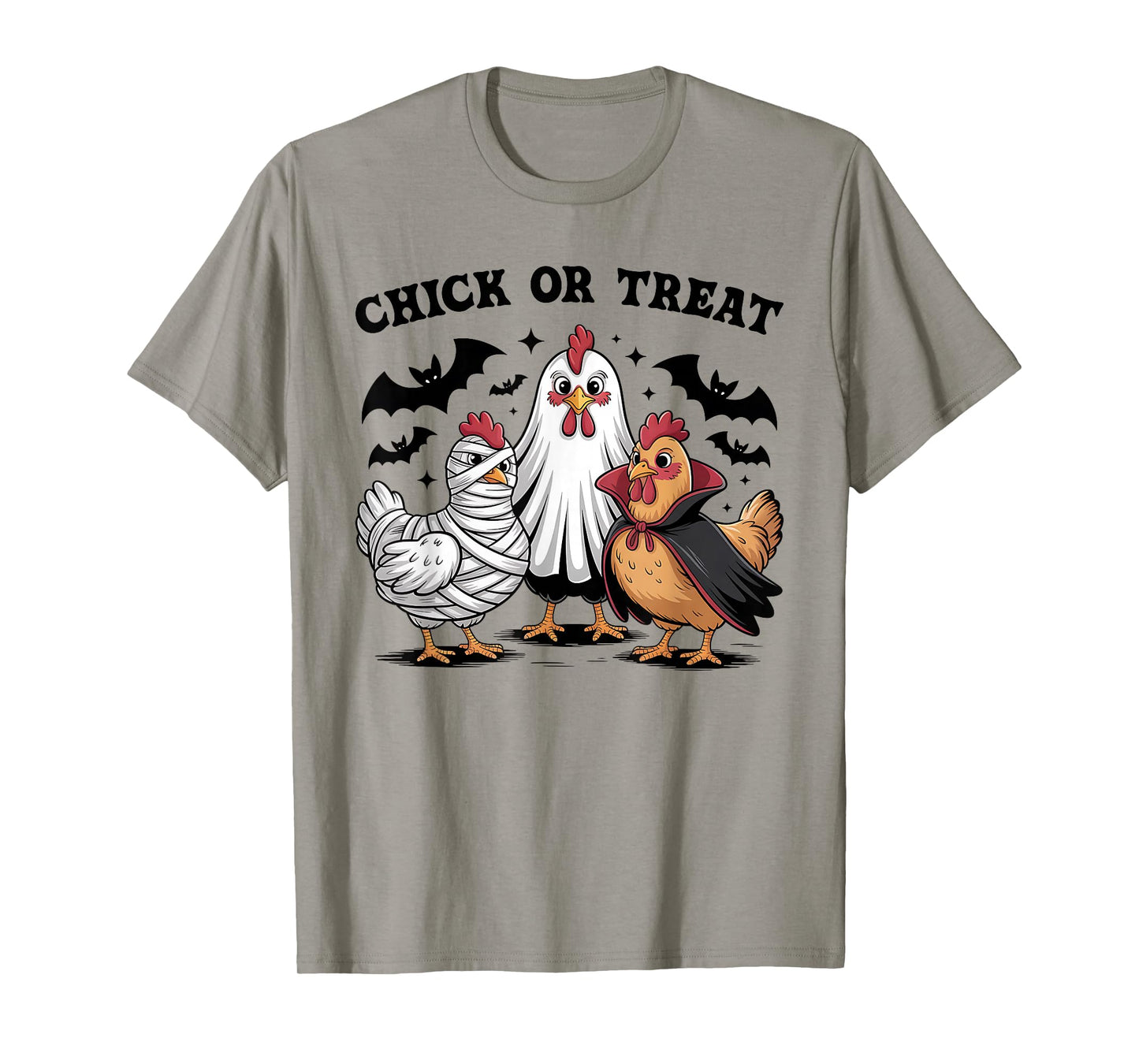 Chick Or Treat Halloween Witch Spooky Season Chicken Women T-Shirt