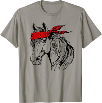 Horse Bandana for Horseback Riding Horse Lover Mother's Day T-Shirt