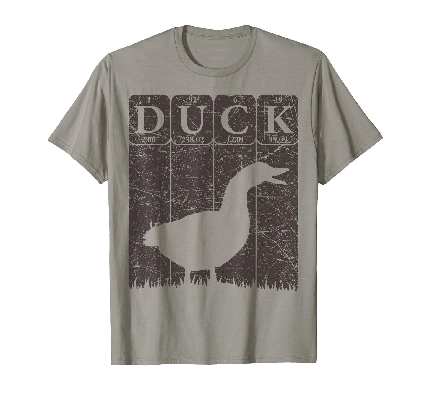 Duck Periodic Table Elements Duck Farmer Retro T-Shirt