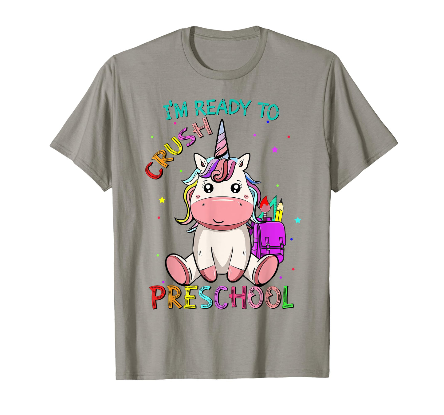 I'm Ready To Crush preschool back to school unicorn girls T-Shirt