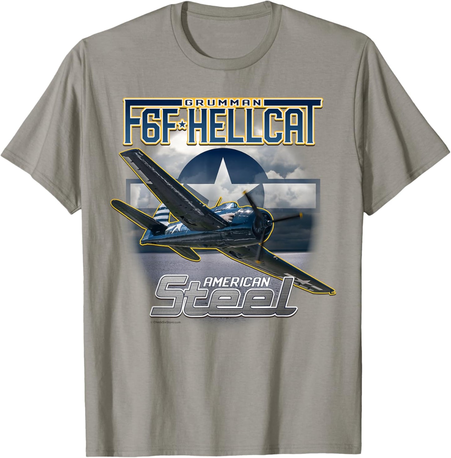 Aviation Tees: F6F Hellcat American Steel WWII Shirt T-Shirt