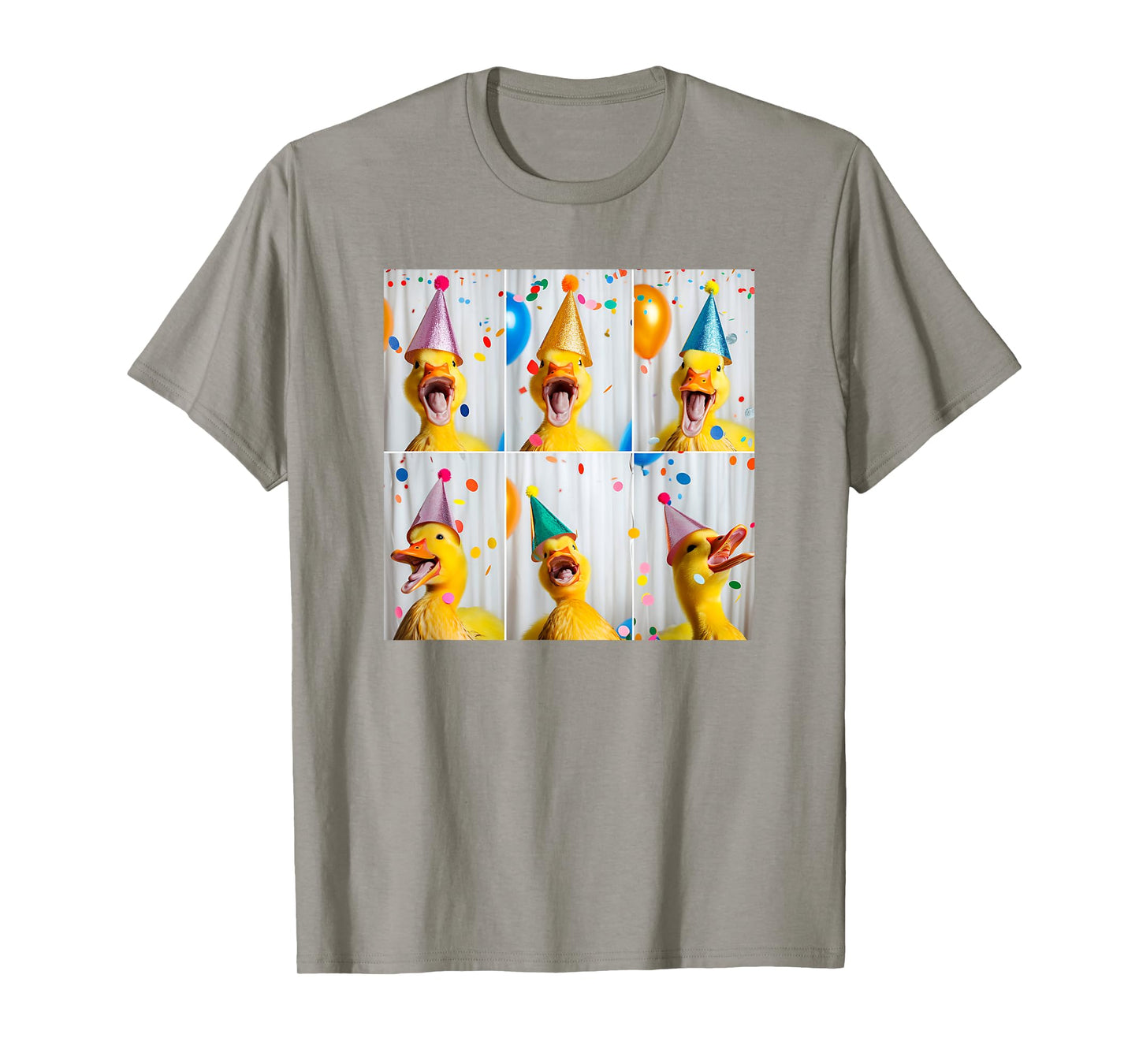 Happy Duck Face Farmyard Chick Colorful Bird Birthday Duck T-Shirt