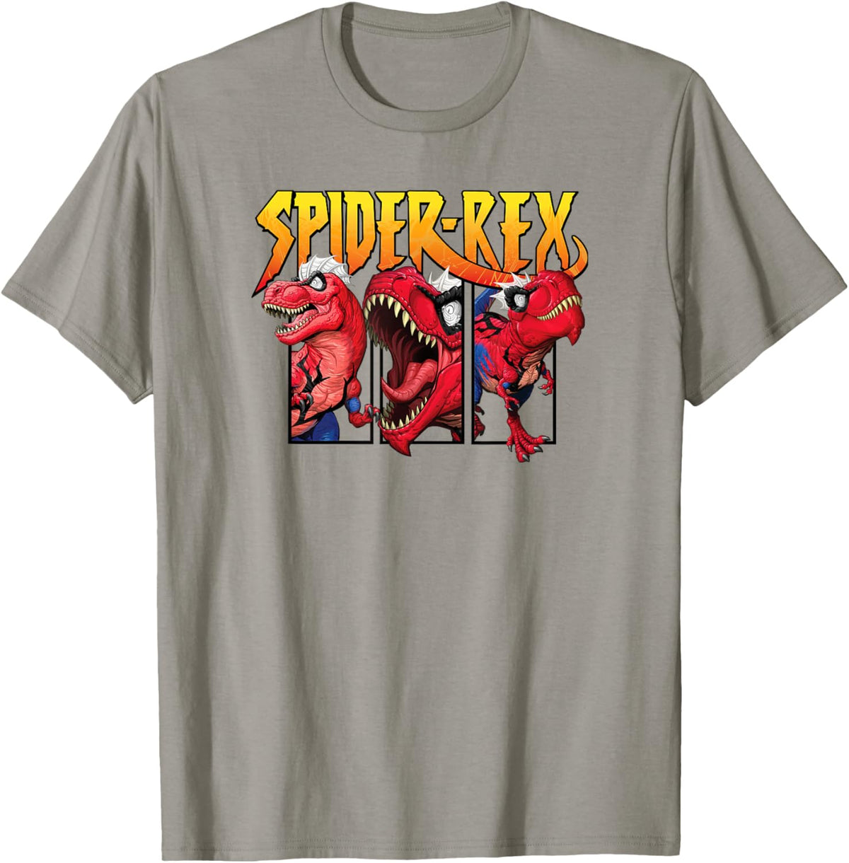 Marvel Spider-Rex Dinosaur Panels Poster T-Shirt