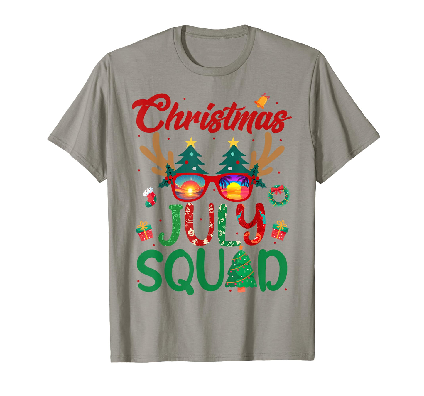 Christmas In July Squad Funny Summer Xmas Men Women Kids T-Shirt