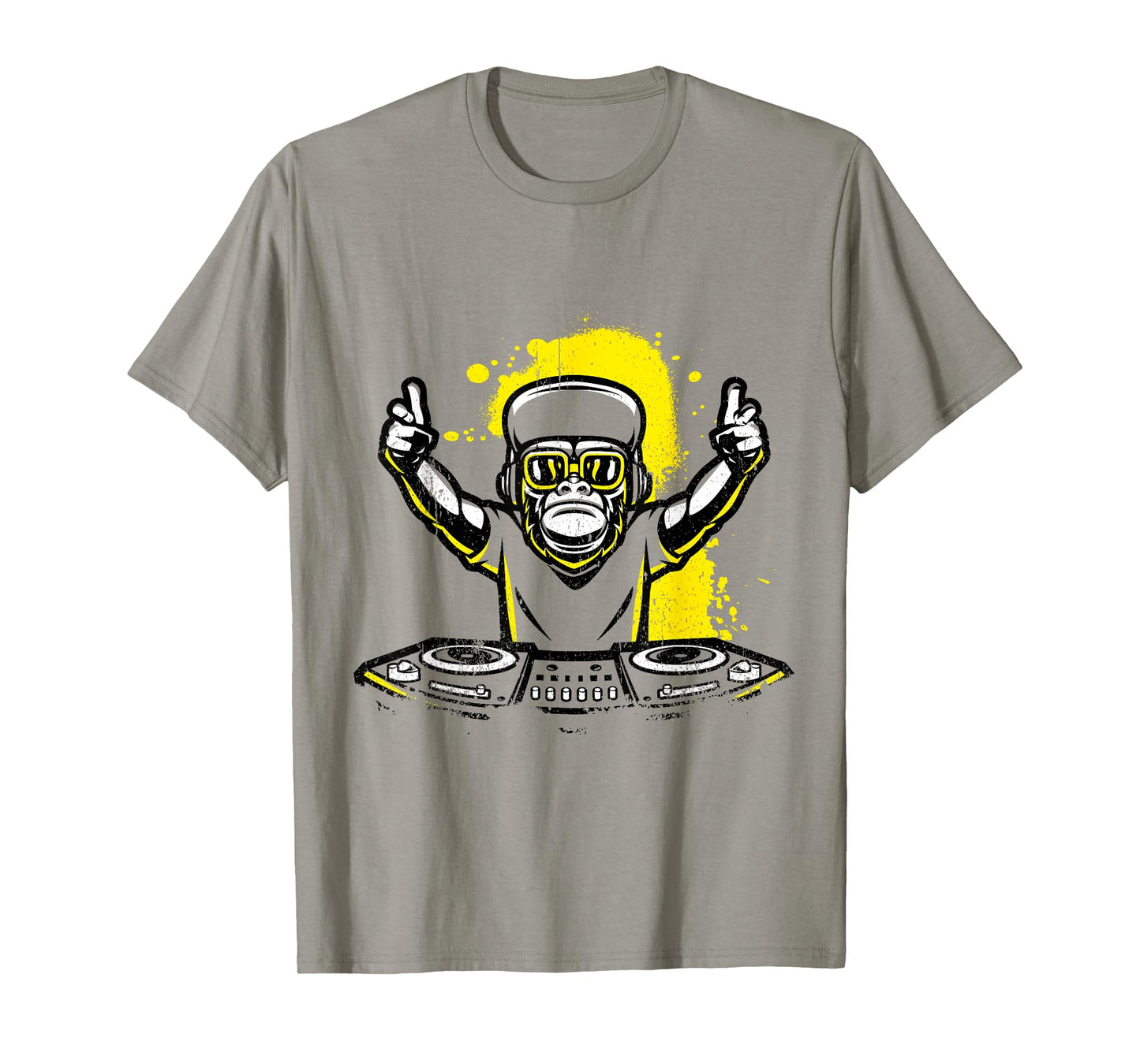 DJ Monkey Music Party Fun Sunglasses Fun Dancing Club T-Shirt