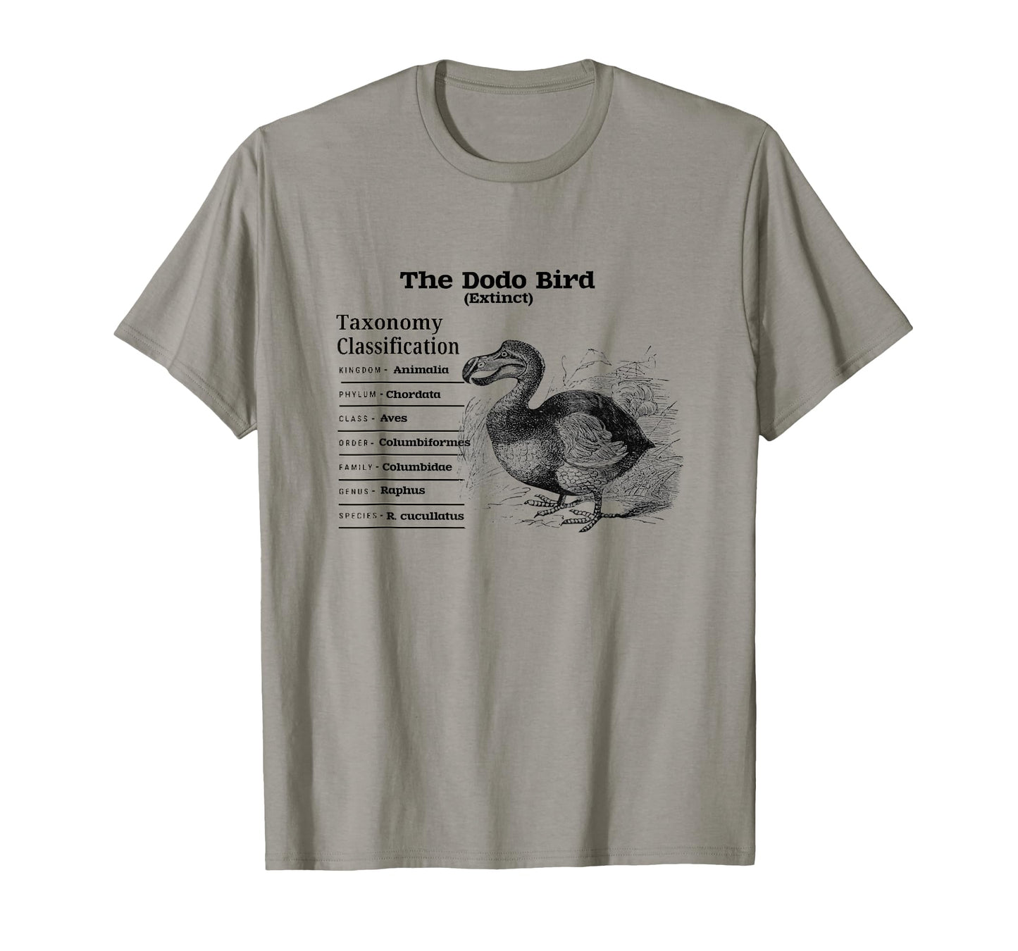 The Dodo Bird Taxonomy Classification T-Shirt