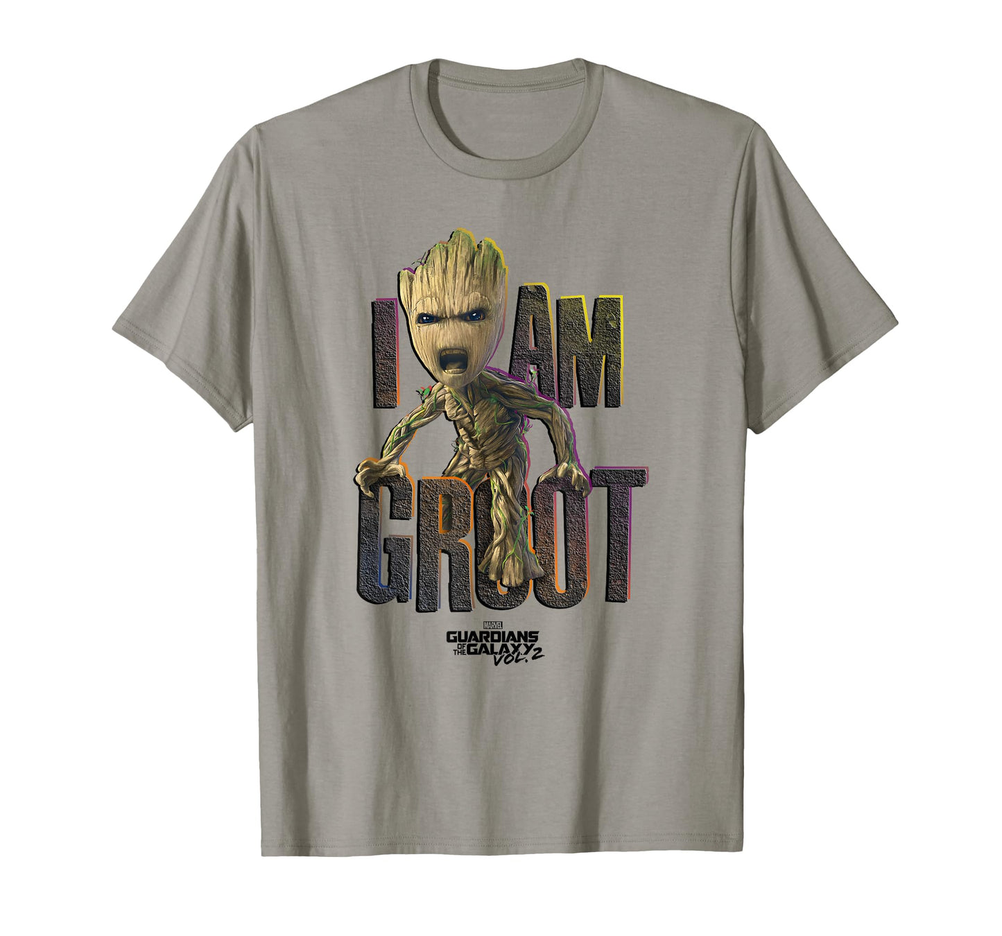 Marvel Guardians Vol.2 I AM GROOT Cute Angry T-Shirt C1 T-Shirt