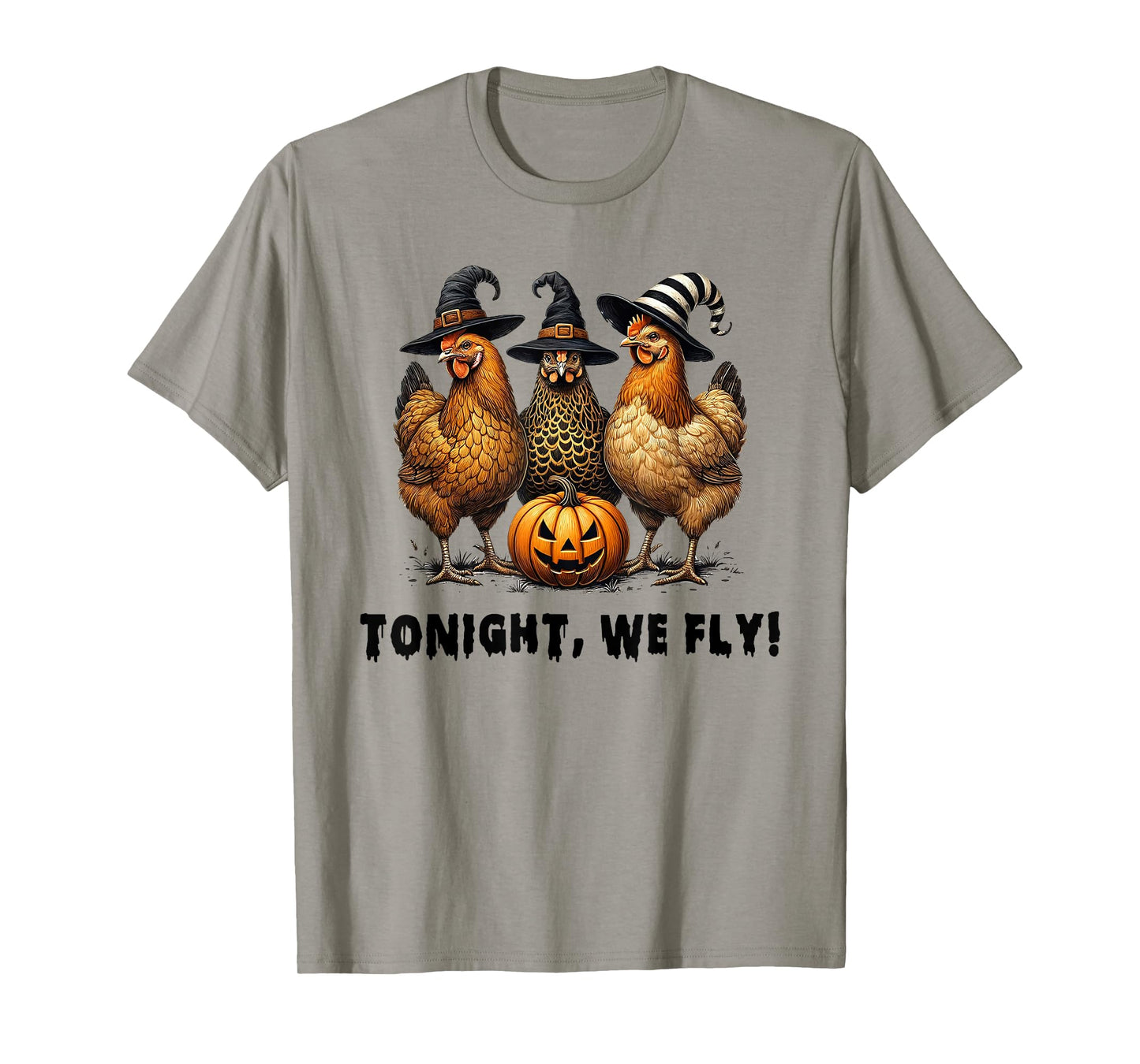 Tonight We Fly Funny Chicken Halloween Costume Spooky Season T-Shirt