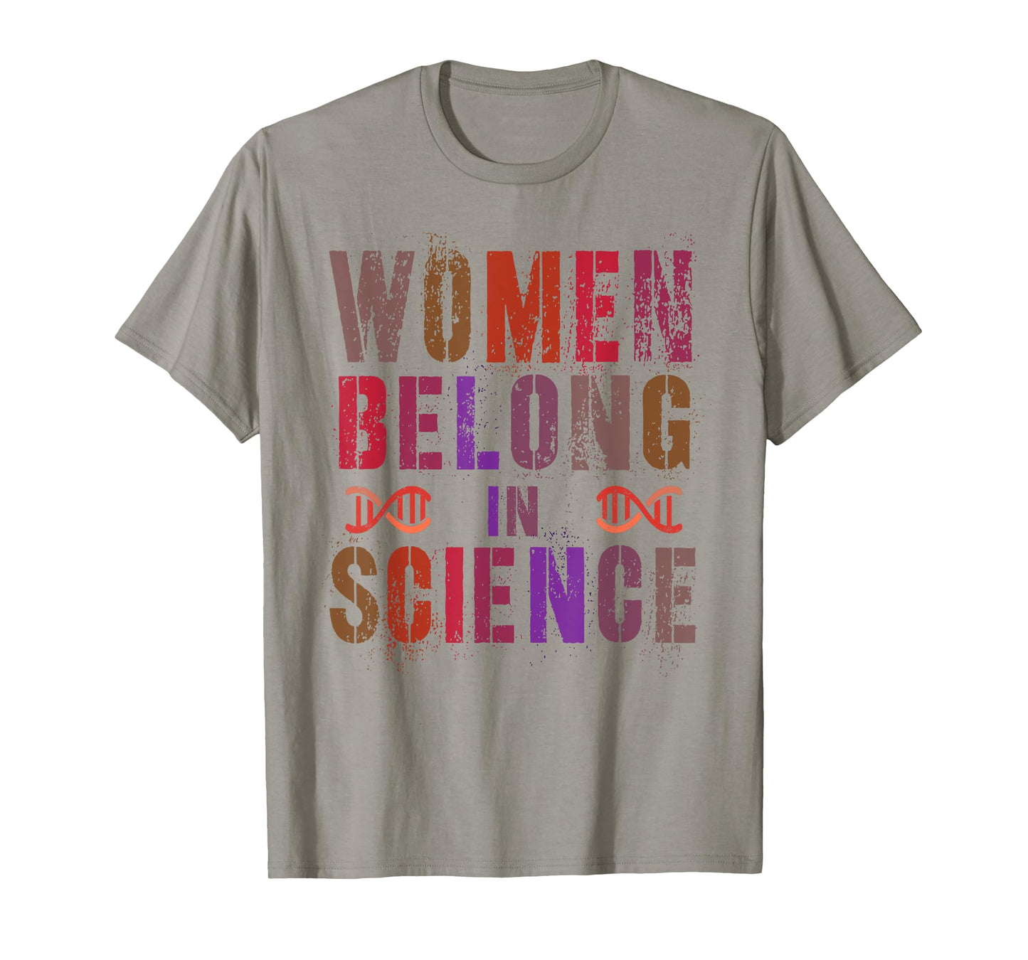 Girls WOMEN BELONG In SCIENCE Pink Technology Squad Engineer T-Shirt