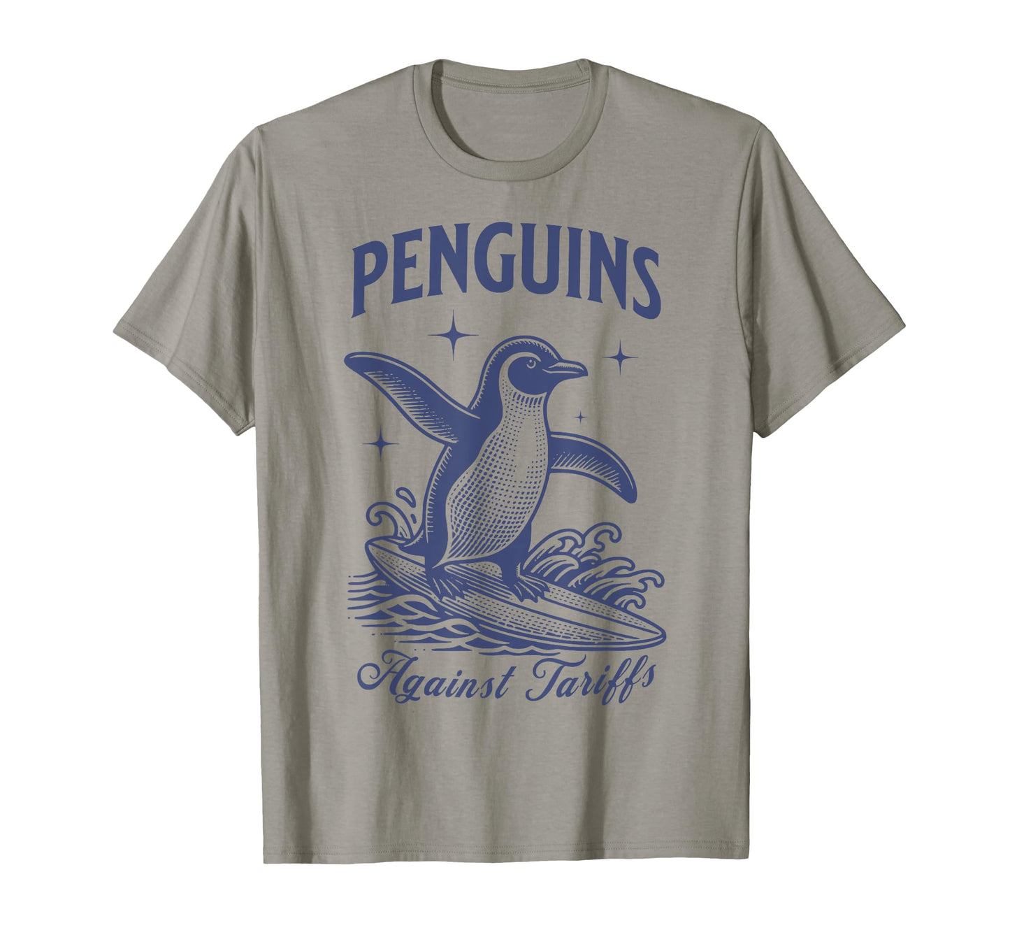 Penguins Against Tariffs Resist Penguins Activism Graphic T-Shirt