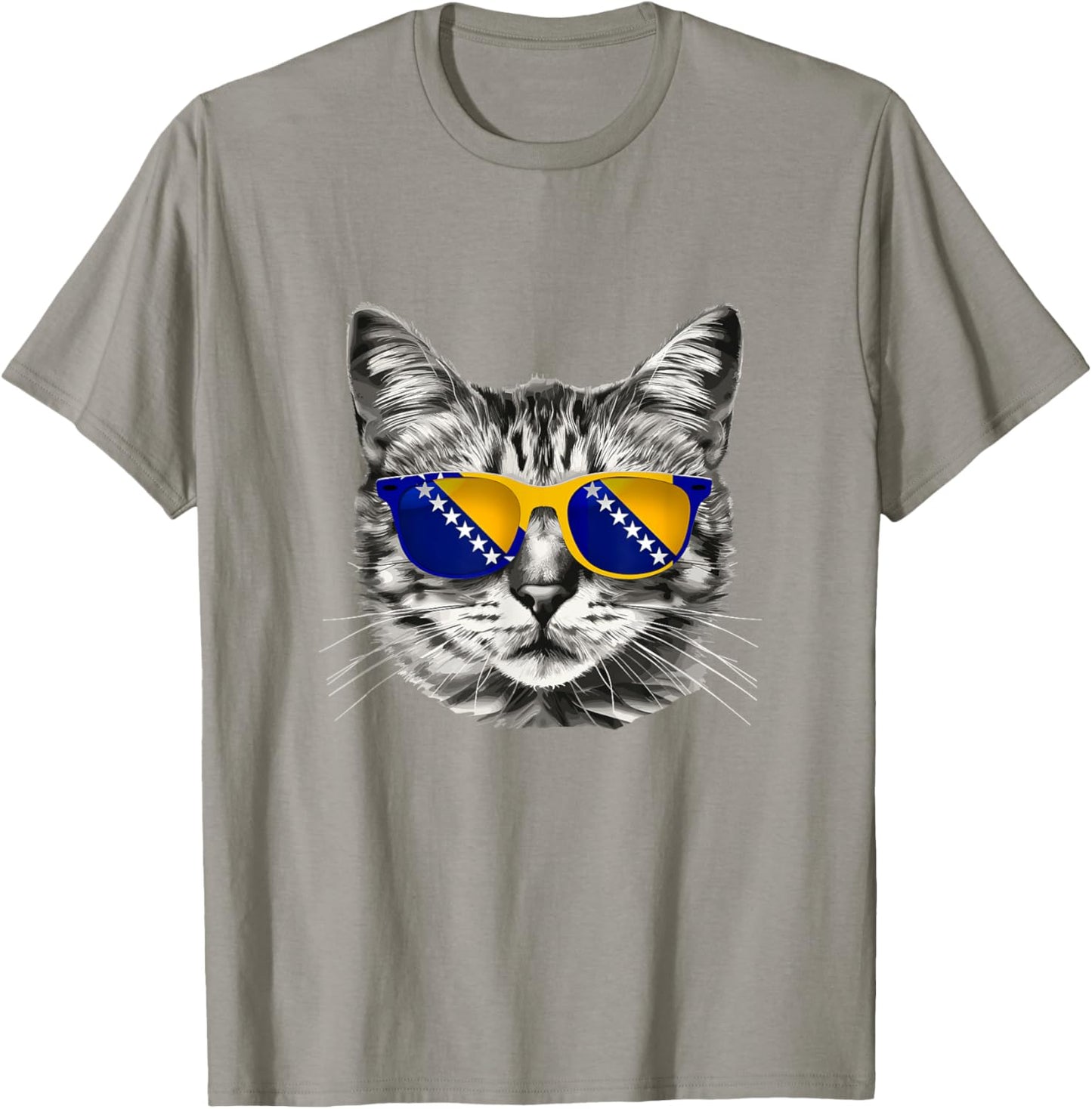 Bosnian Flag Cat Owner Souvenirs Products Kitten Bosnia T-Shirt