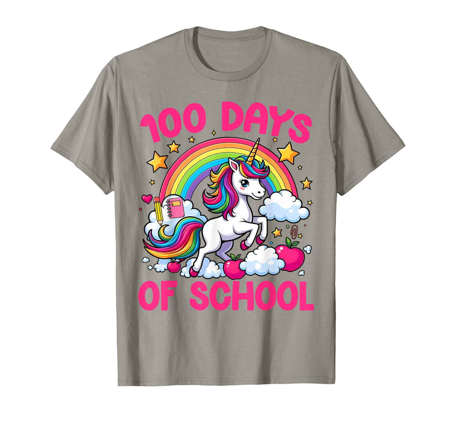 100 Days Of School Unicorn Teacher Girls Happy 100 Days T-Shirt