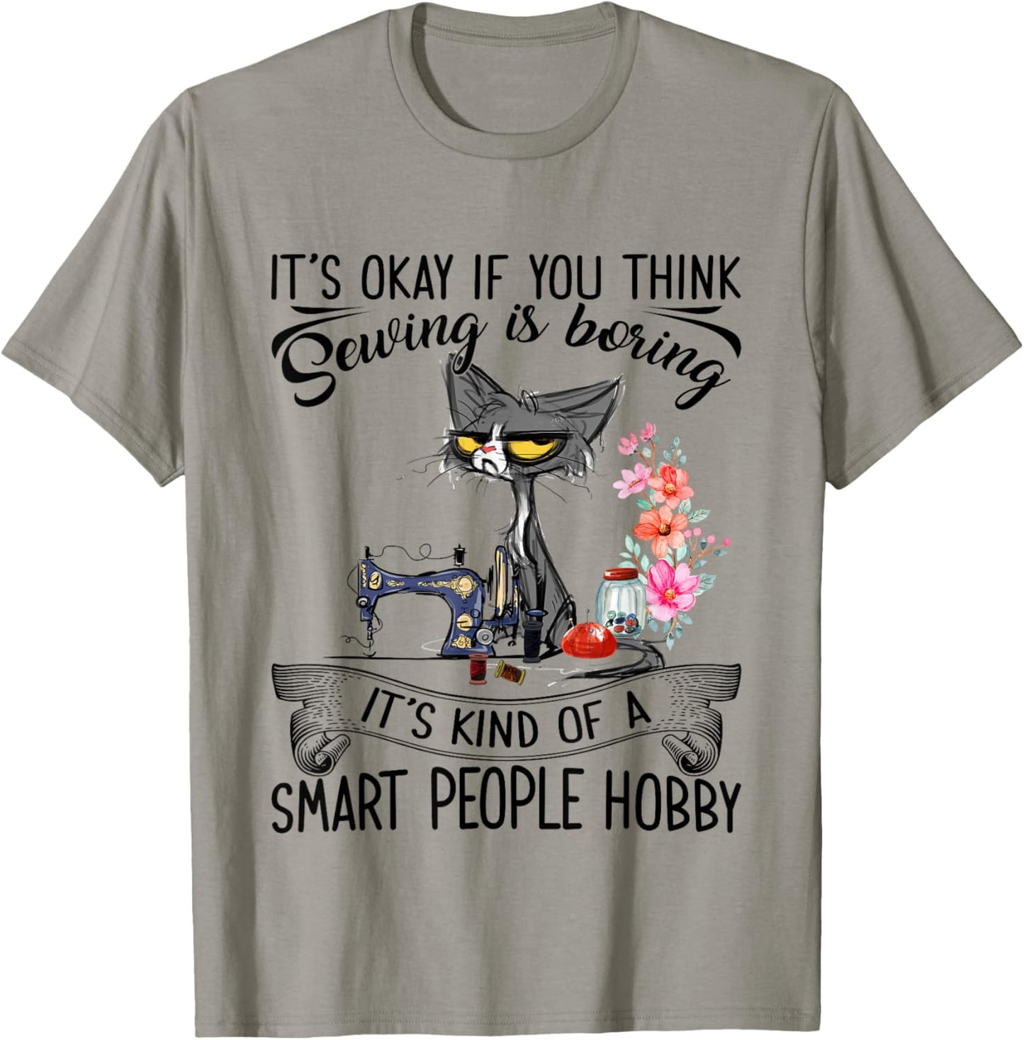Sewing Machine Craft Quilting Sewer Cat Sewing T-Shirt