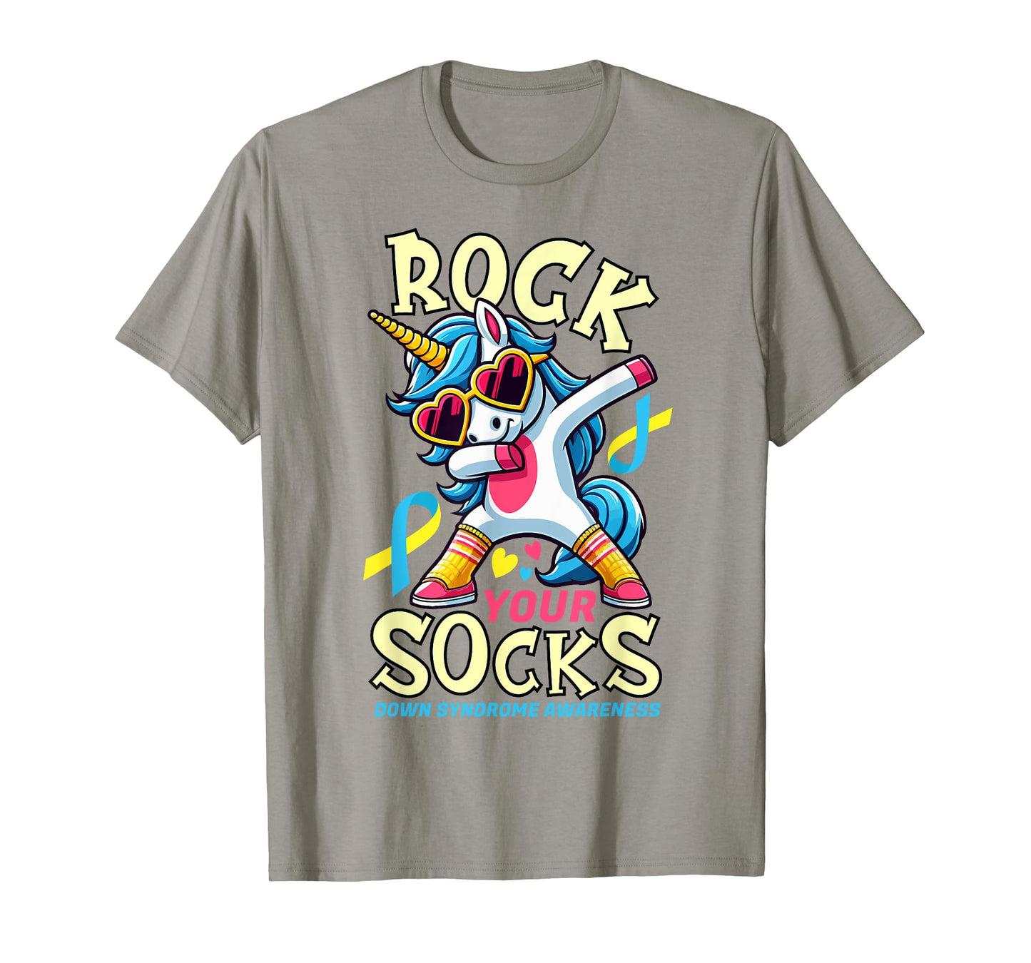 Rock Your Socks Down Syndrome Awareness Day Unicorn WDSD T-Shirt