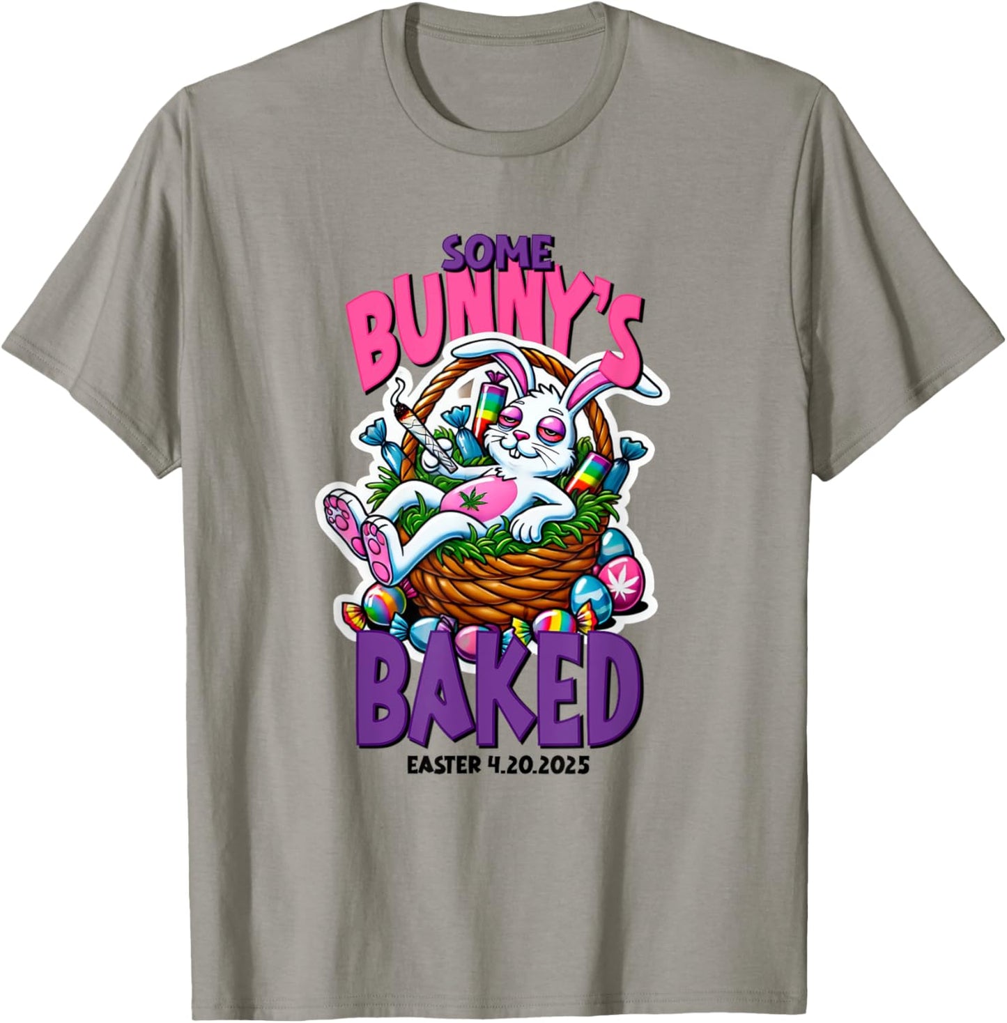 420 Easter Bunny Funny Weed Smoking Rabbit Cannabis 4/20 Day T-Shirt