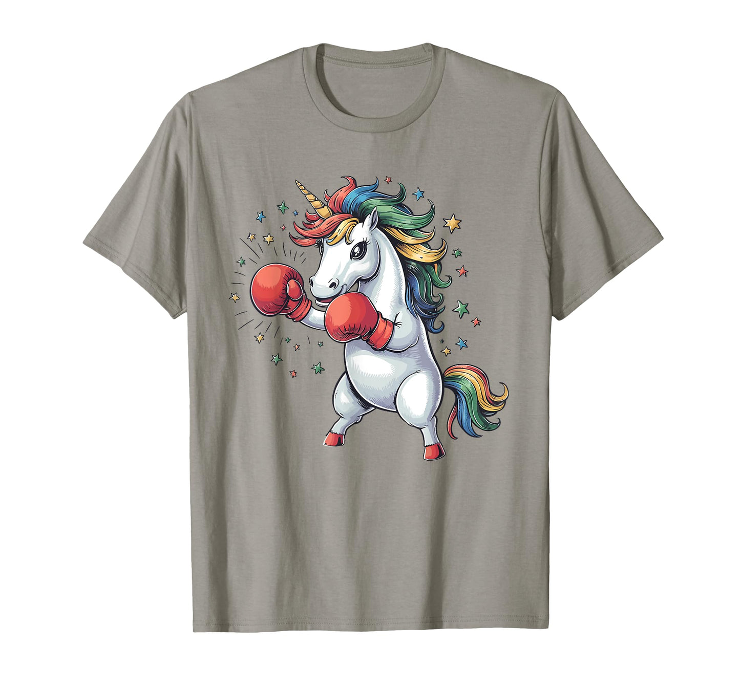 Boxing Unicorn with Gloves Kids Adults Fighting Kickboxing T-Shirt