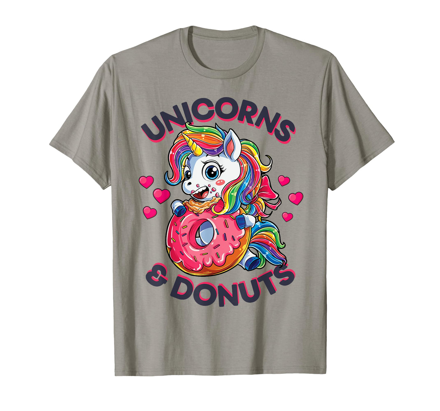 Unicorns & Donuts T shirt Girls Unicorn Squad Rainbow Gifts T-Shirt