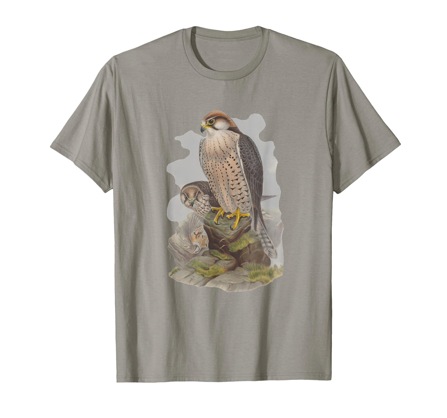 Vintage Falcon Scientific Drawing Shirt - Falconry Lanner T-Shirt