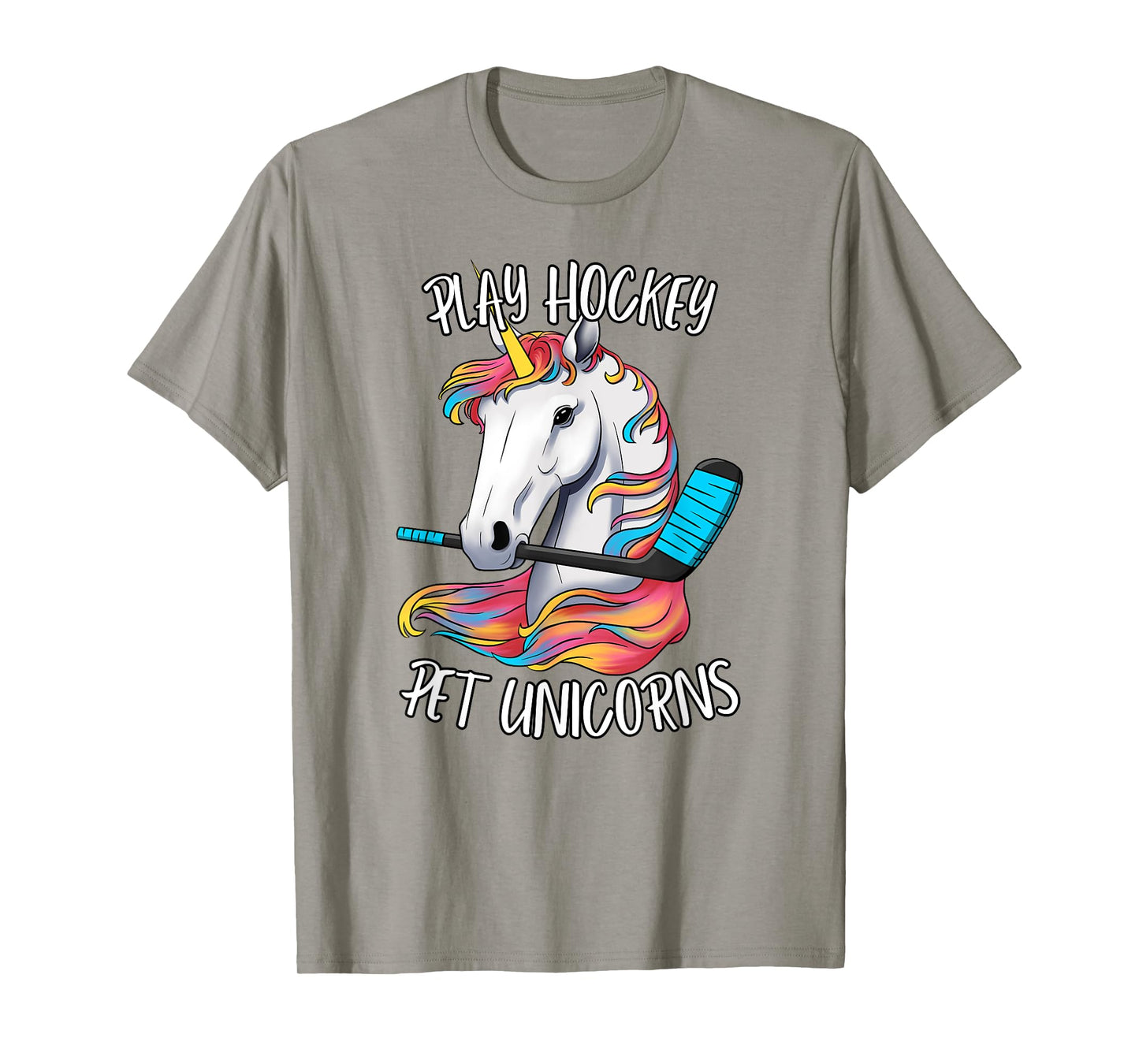 Play Hockey Pet Unicorns Funny Kids Hockey Unicorn T-Shirt