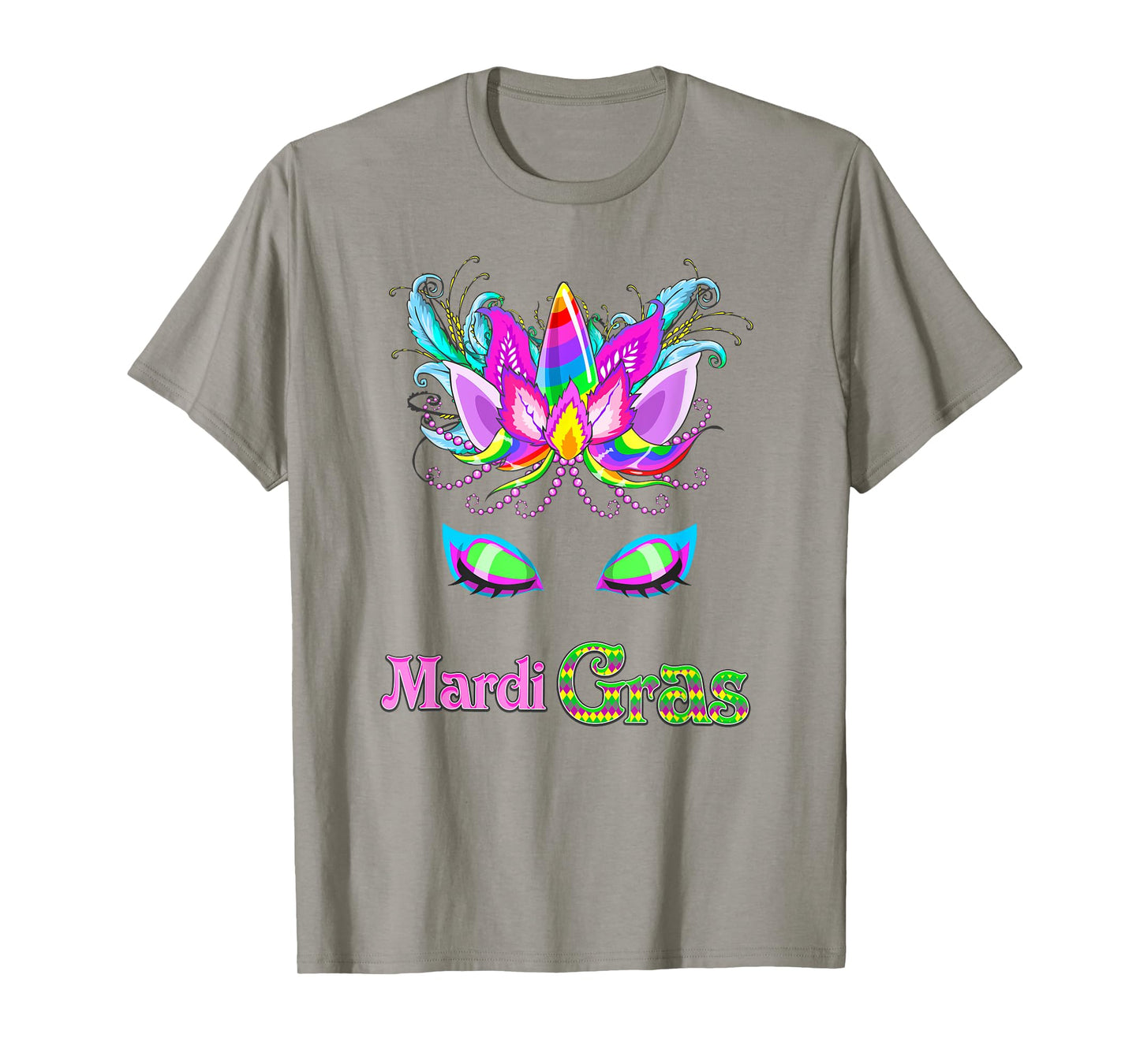 Girls Unicorn Mardi Gras T Shirt, New Orleans Family Parade T-Shirt