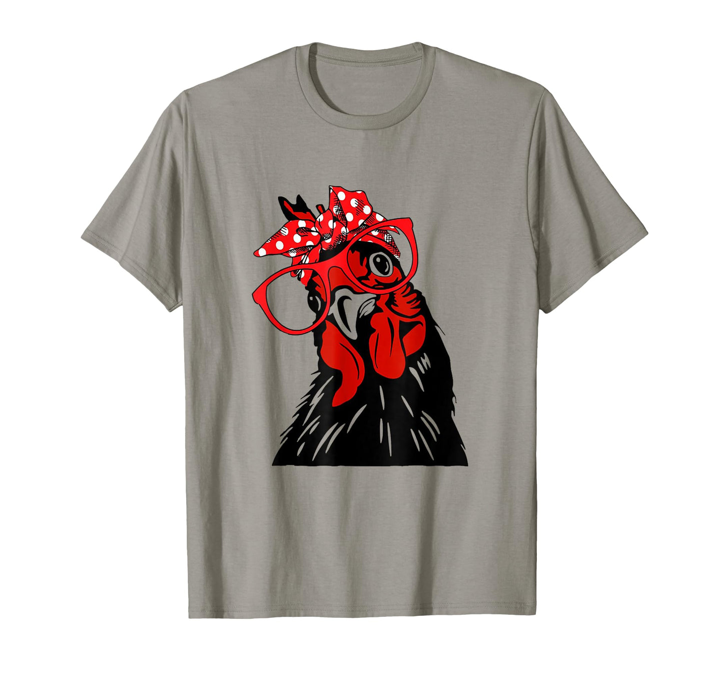 Chicken with bandana headband and glasses cute T-Shirt
