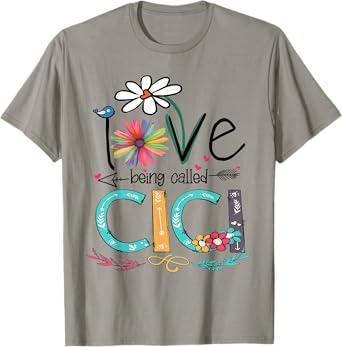 I Love Being Called Cici Sunflower Shirt T-Shirt