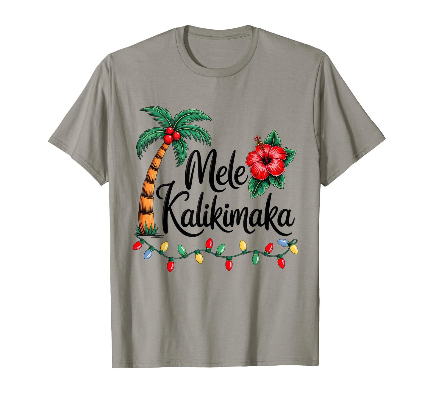 Mele Kalikimaka Tropical Christmas Hawaiian Xmas Family T-Shirt