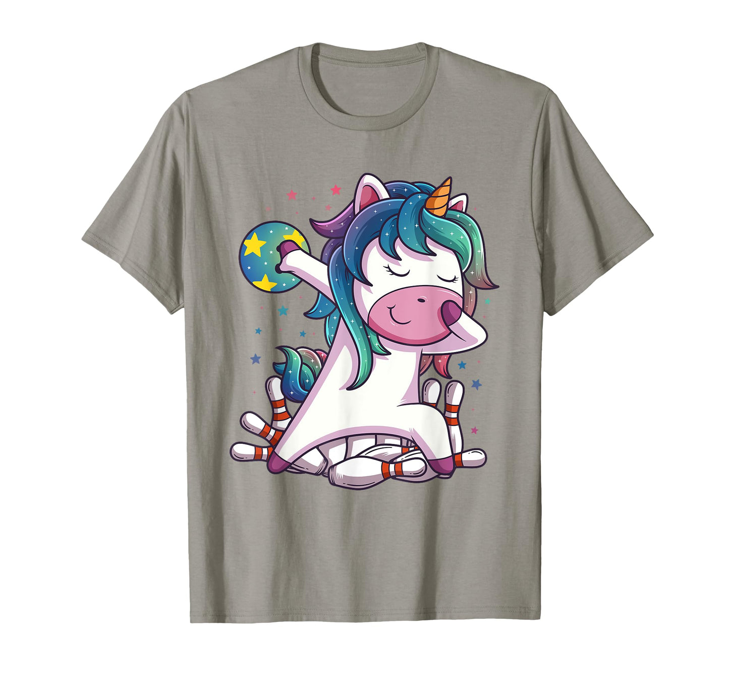 Polka Dot Unicorn Bowling Birthday Party Gift for T-Shirt