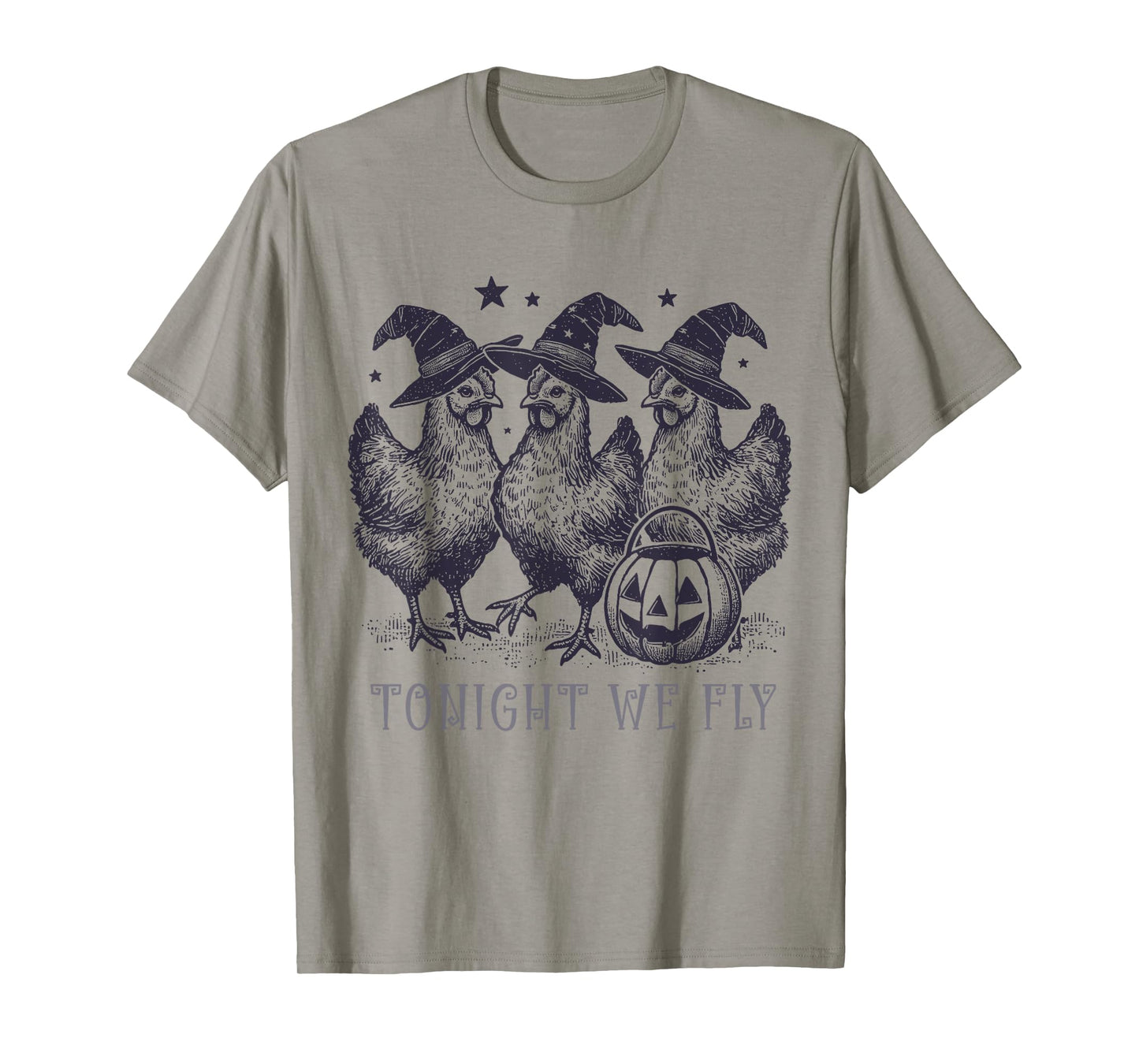 Tonight We Fly Funny Chicken Halloween Costume Spooky Season T-Shirt