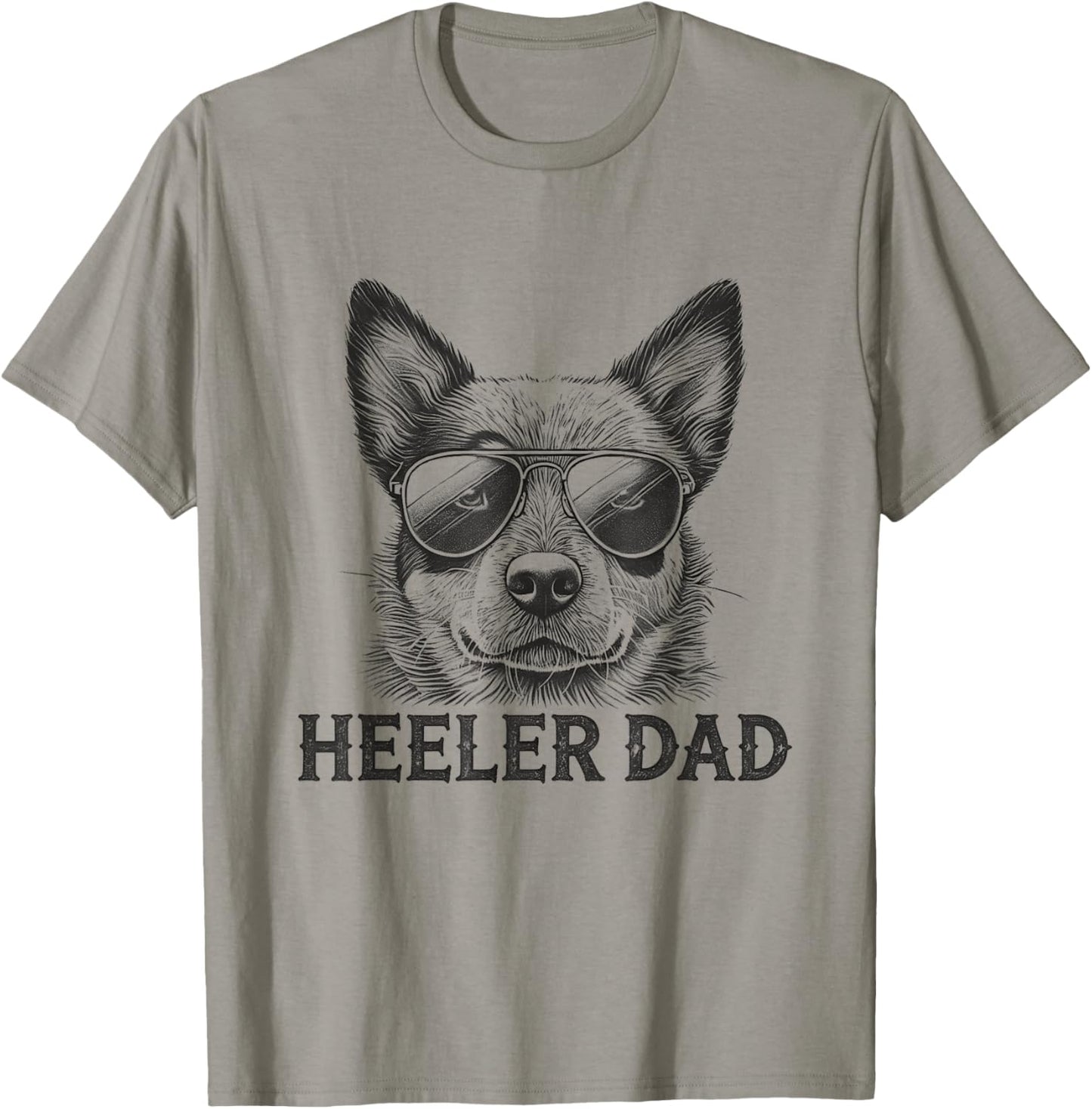 Australian Cattle Dog Blue Heeler Dad Design For Men T-Shirt