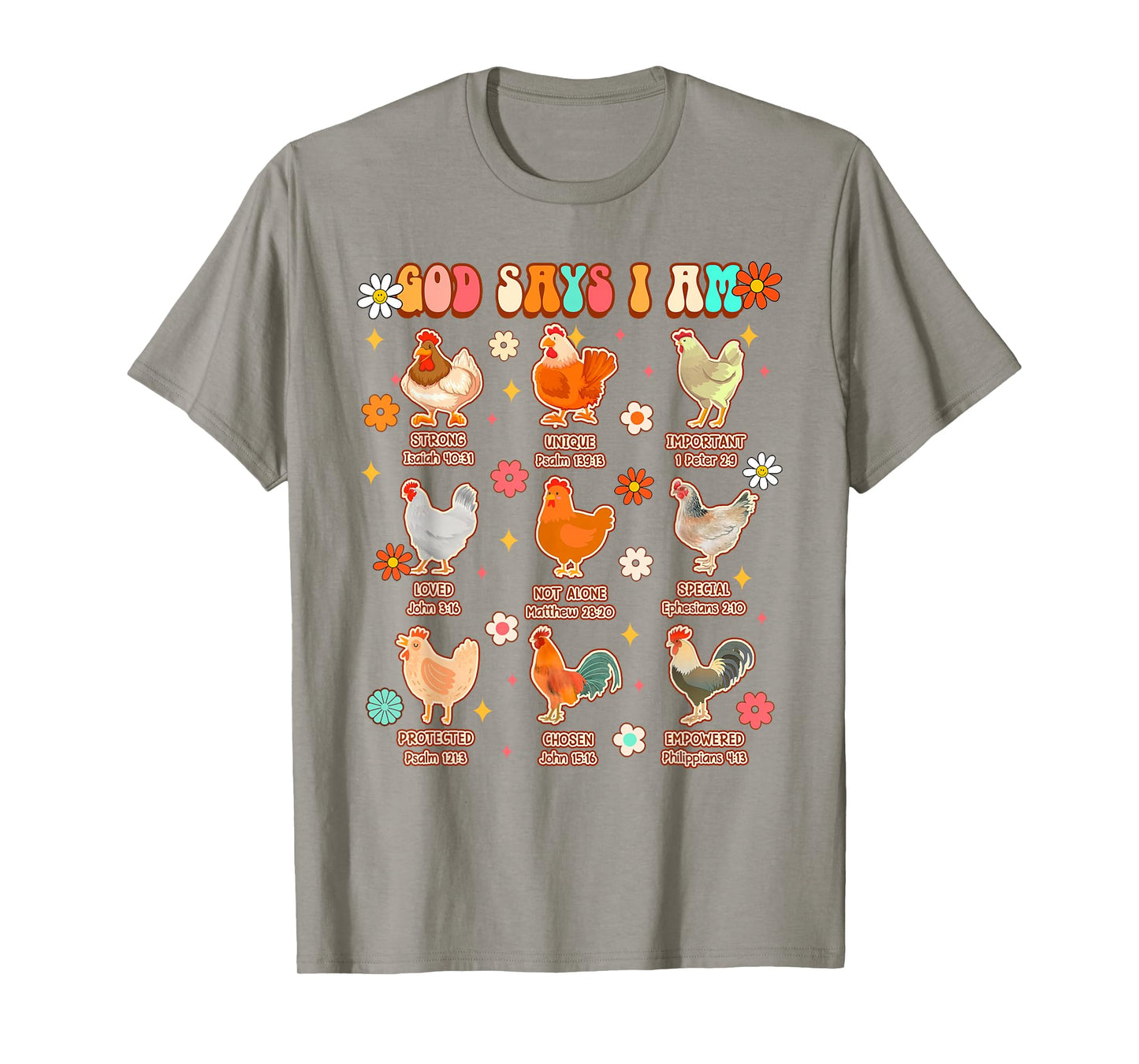 Christian Jesus Farm Life Farmer Chicken Lover God Says I'm T-Shirt