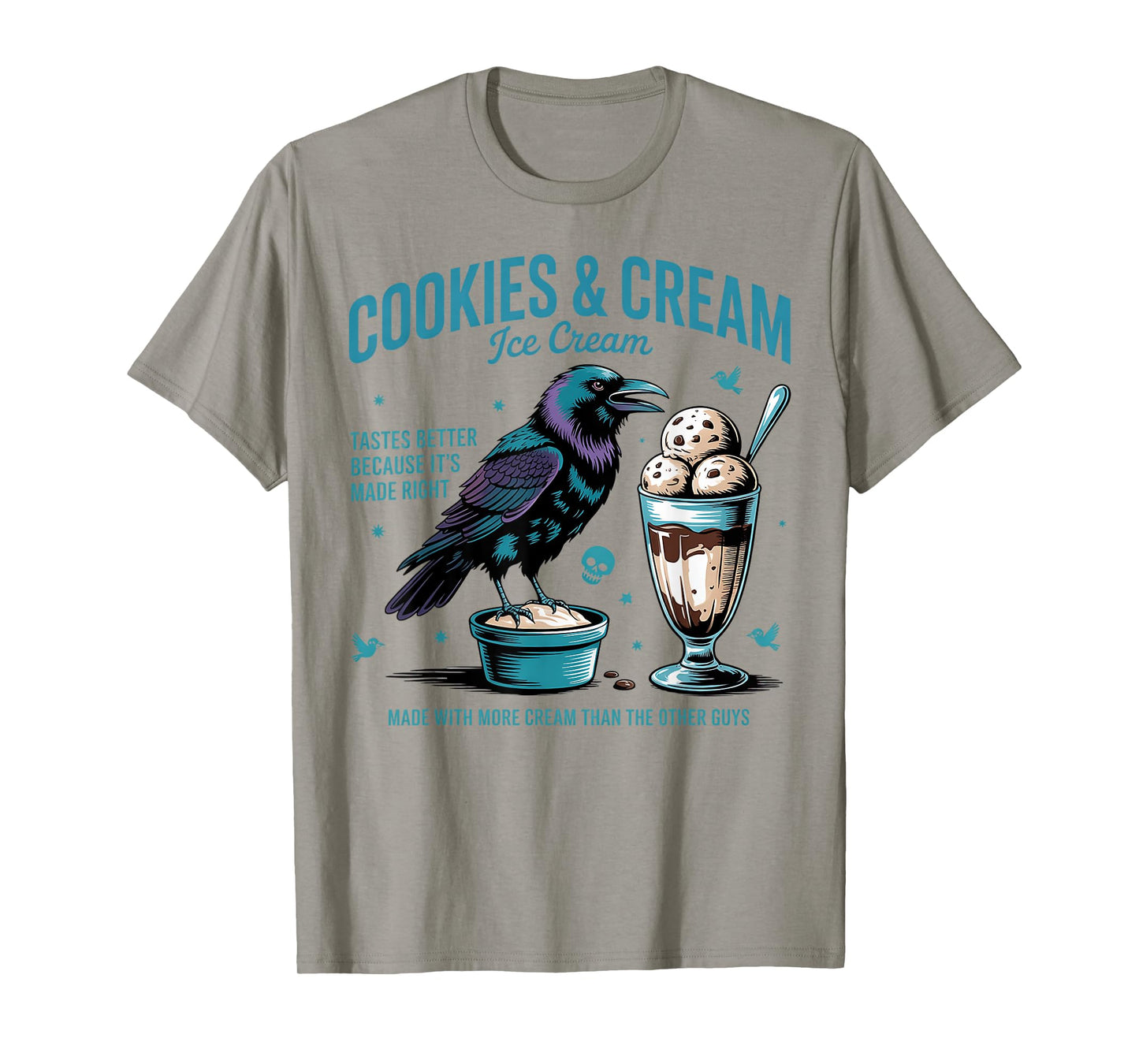 Cookie & Cream Ice Cream Tees, Butcher Blackbird T-Shirt