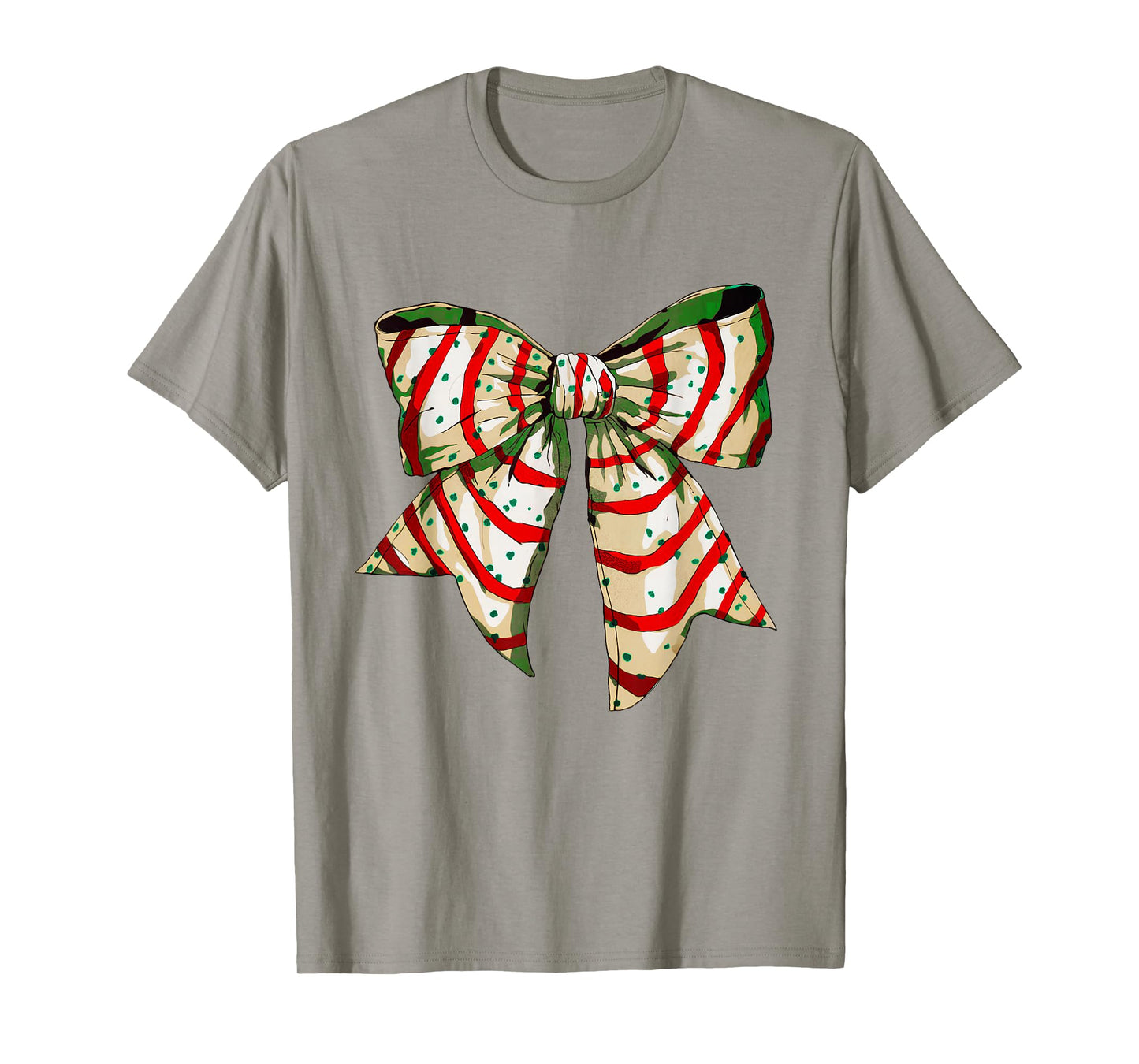 Funny Christmas Outfit for Men Women Kids Christmas Coquette Bow Tree Cakes Xmas Pajamas Women Girl T-Shirt