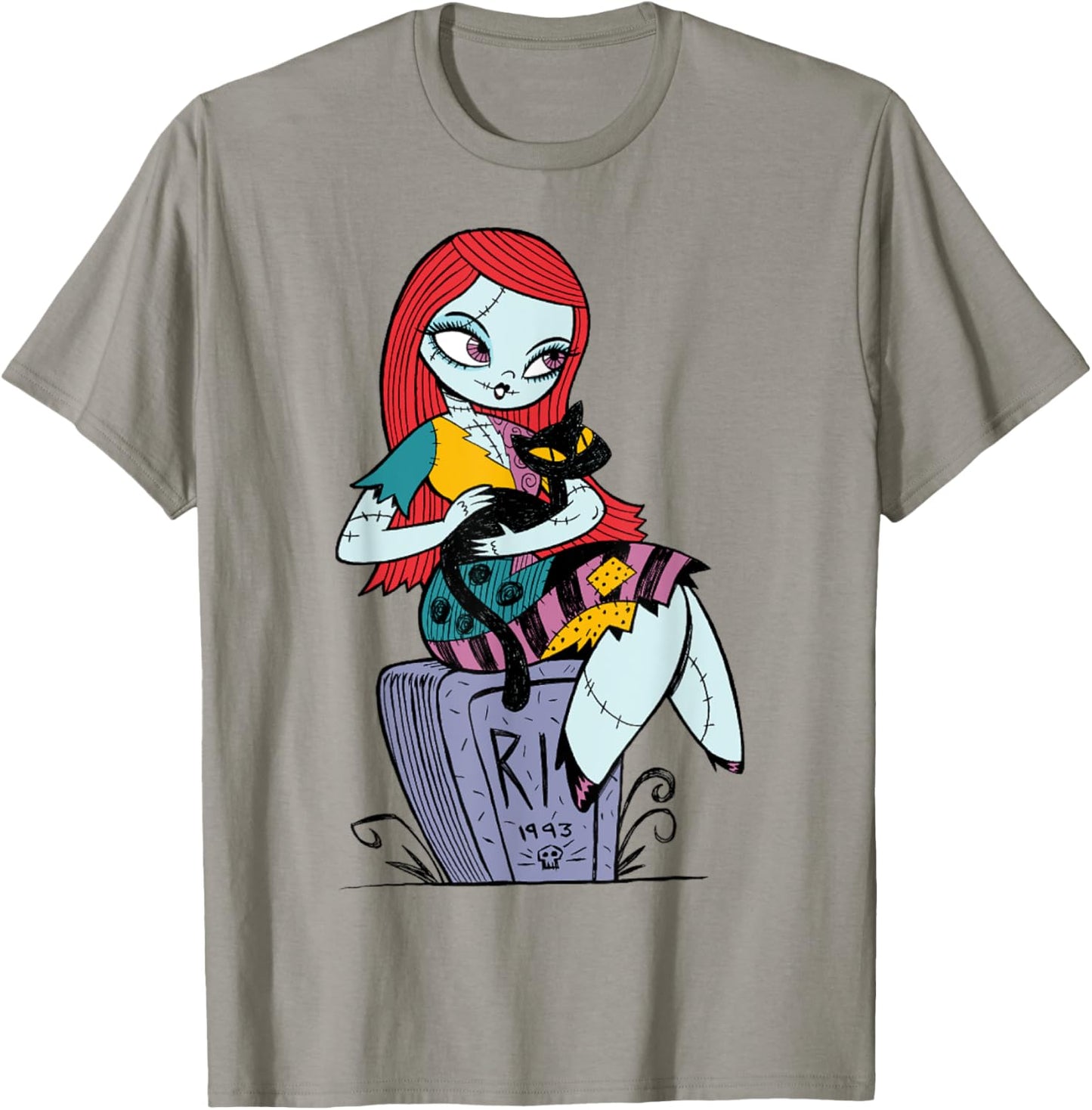 Disney The Nightmare Before Christmas Sally and Cat T-Shirt