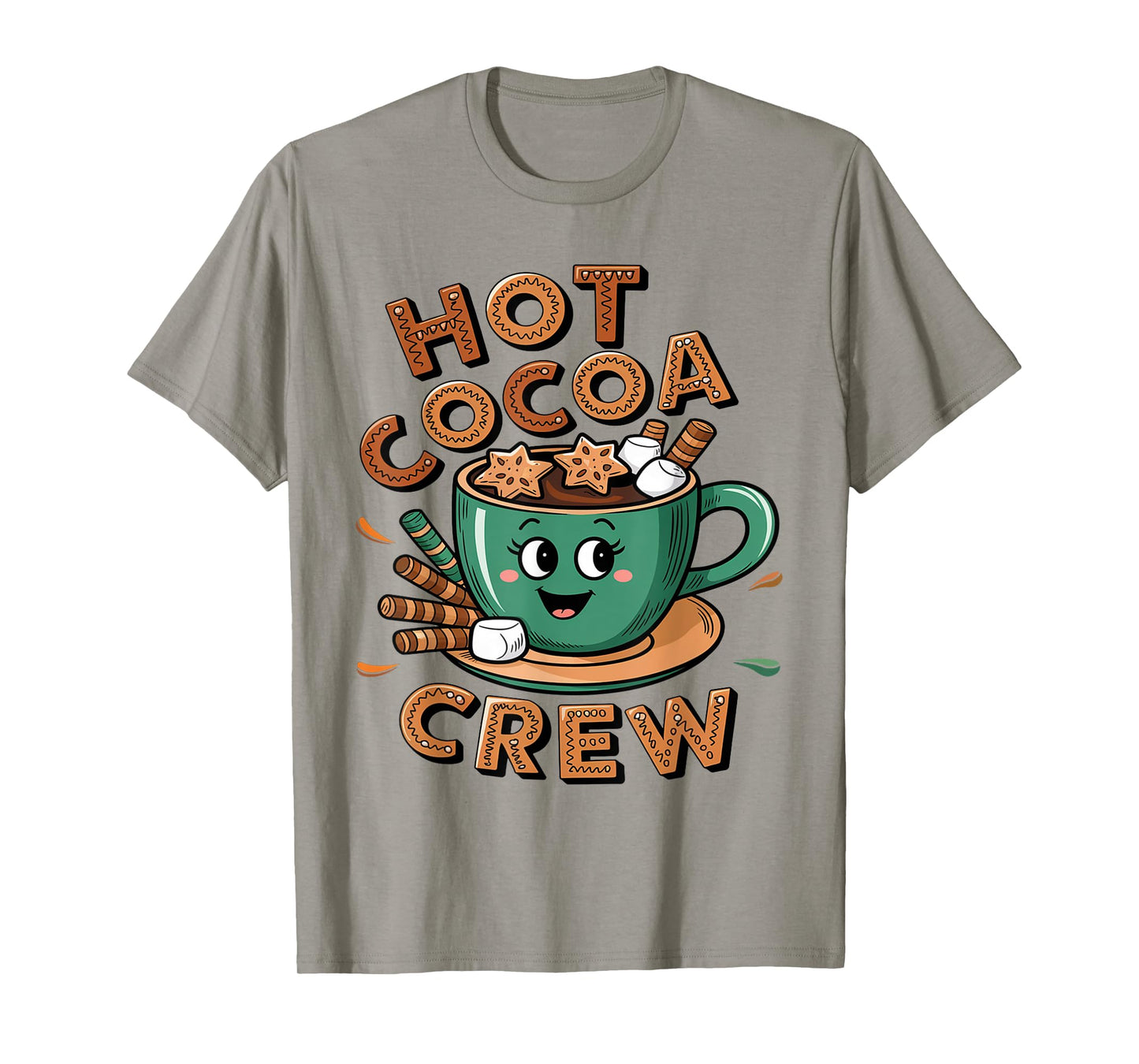 Hot Cocoa Crew Cozy Winter Holiday Team Xmas Matching T-Shirt