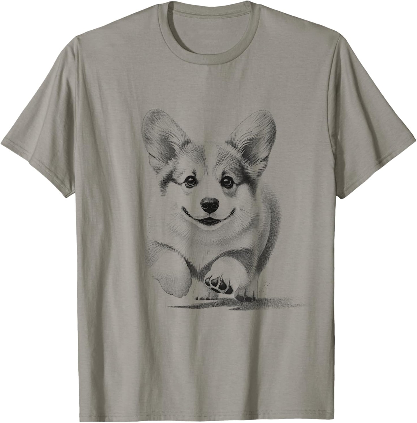 Pembroke Welsh Corgi Running Design Idea For Dog Owner T-Shirt