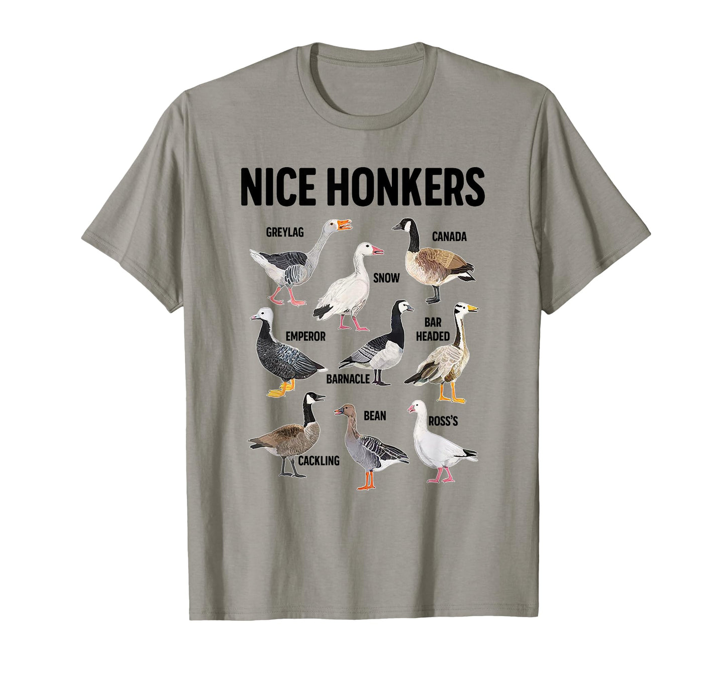 Nice Honker Pun Adult Joke Funny Bird Lover Birdwatcher T-Shirt