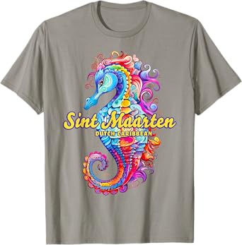 JCombs: Sint Maarten, Dutch Caribbean, Seahorse Beach Men Women Girls Kids T-Shirt