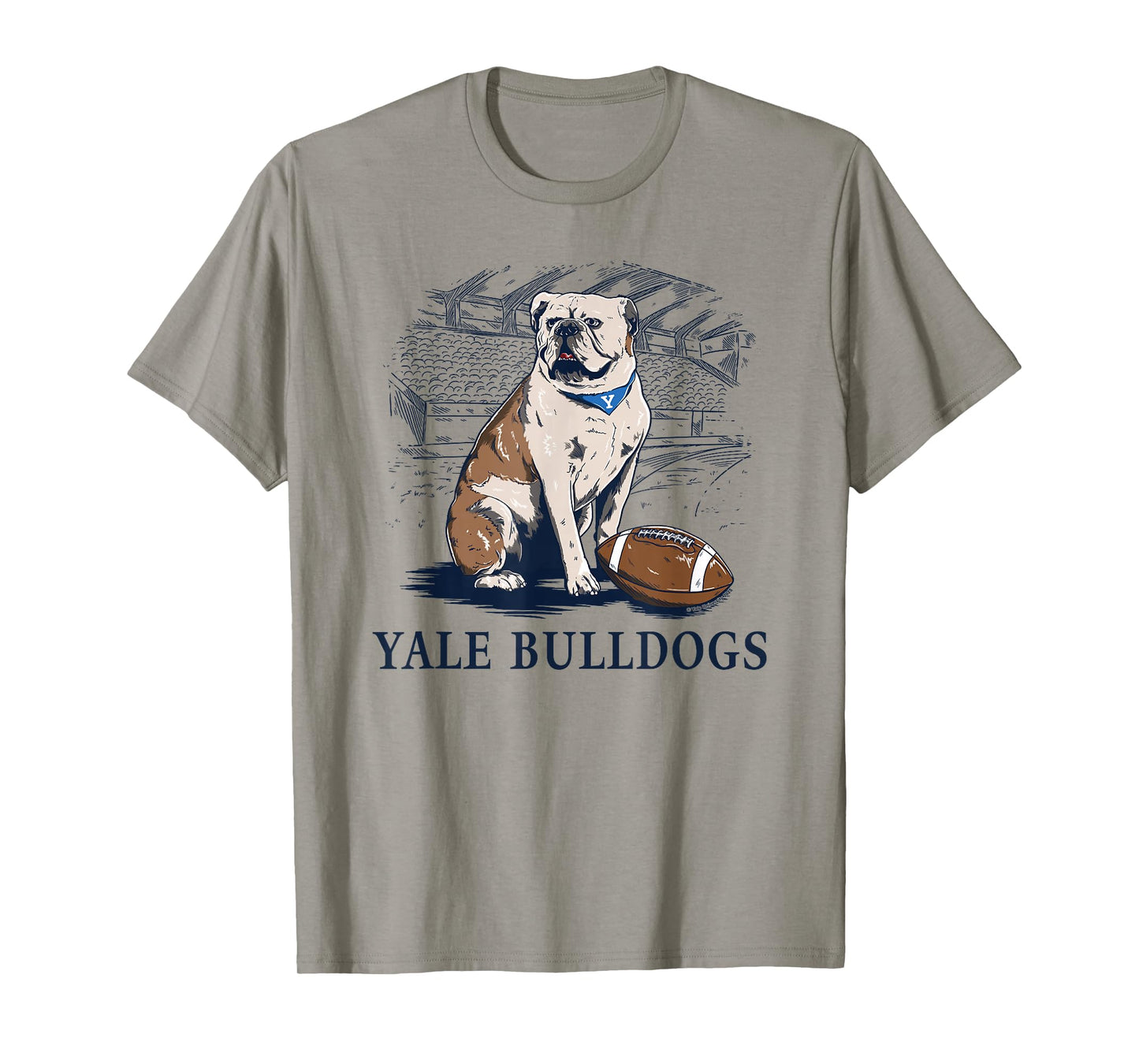 Yale University Bulldog Handsome Dan XIX Line Art T-Shirt