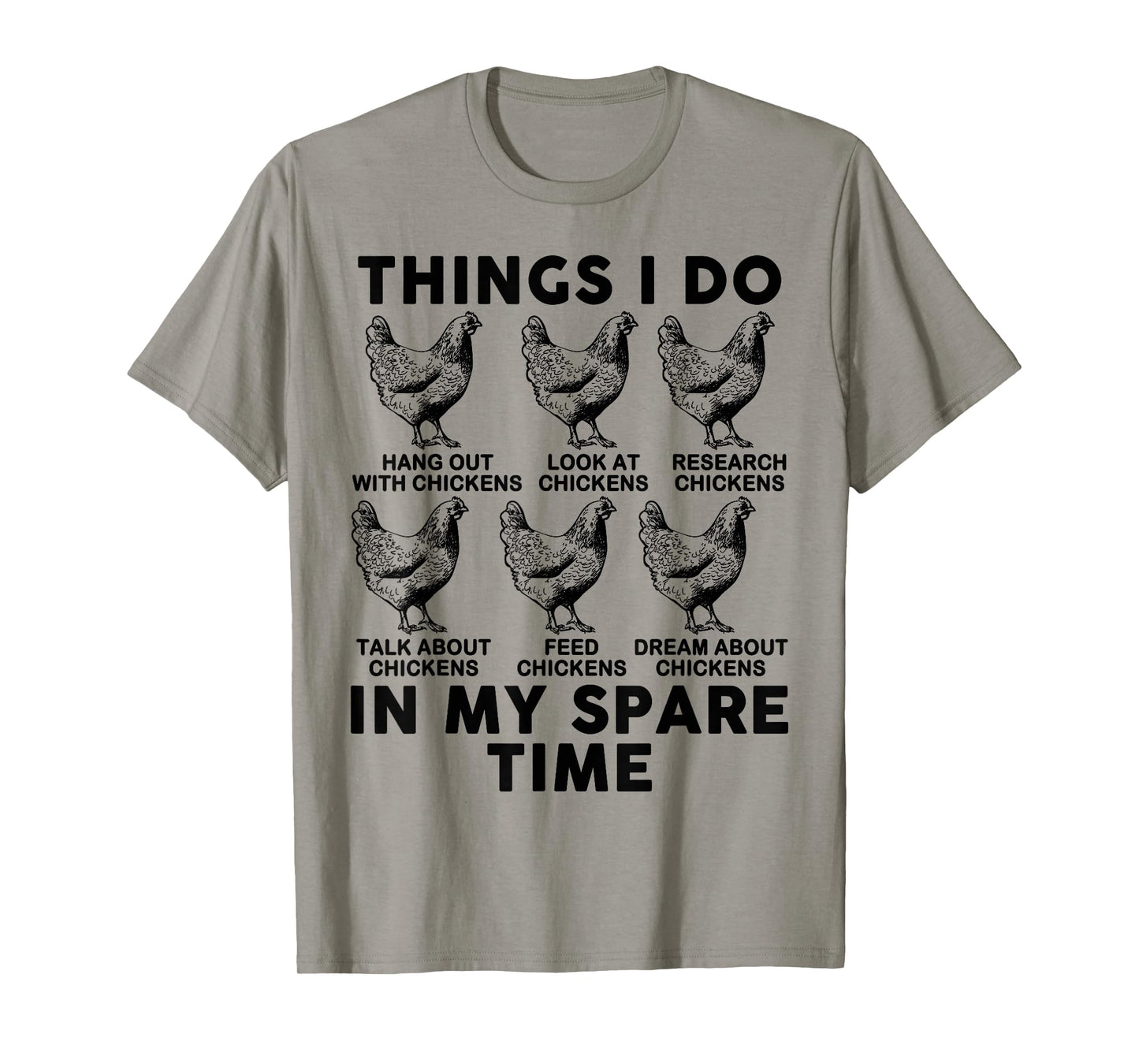 Mom Chicken-Shirt Things I Do In My Spare Time Lover Farmer T-Shirt