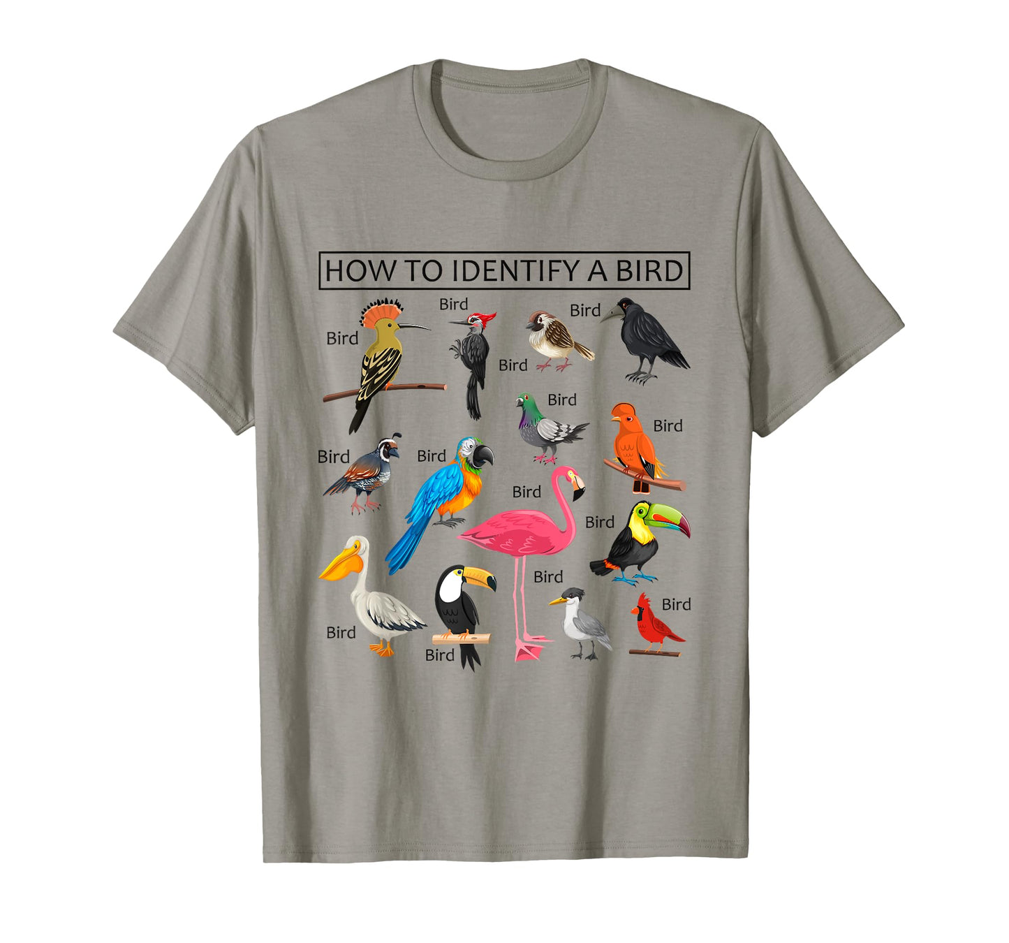 How To Identify A Bird Funny Birds Lover Nature Birdwatcher T-Shirt