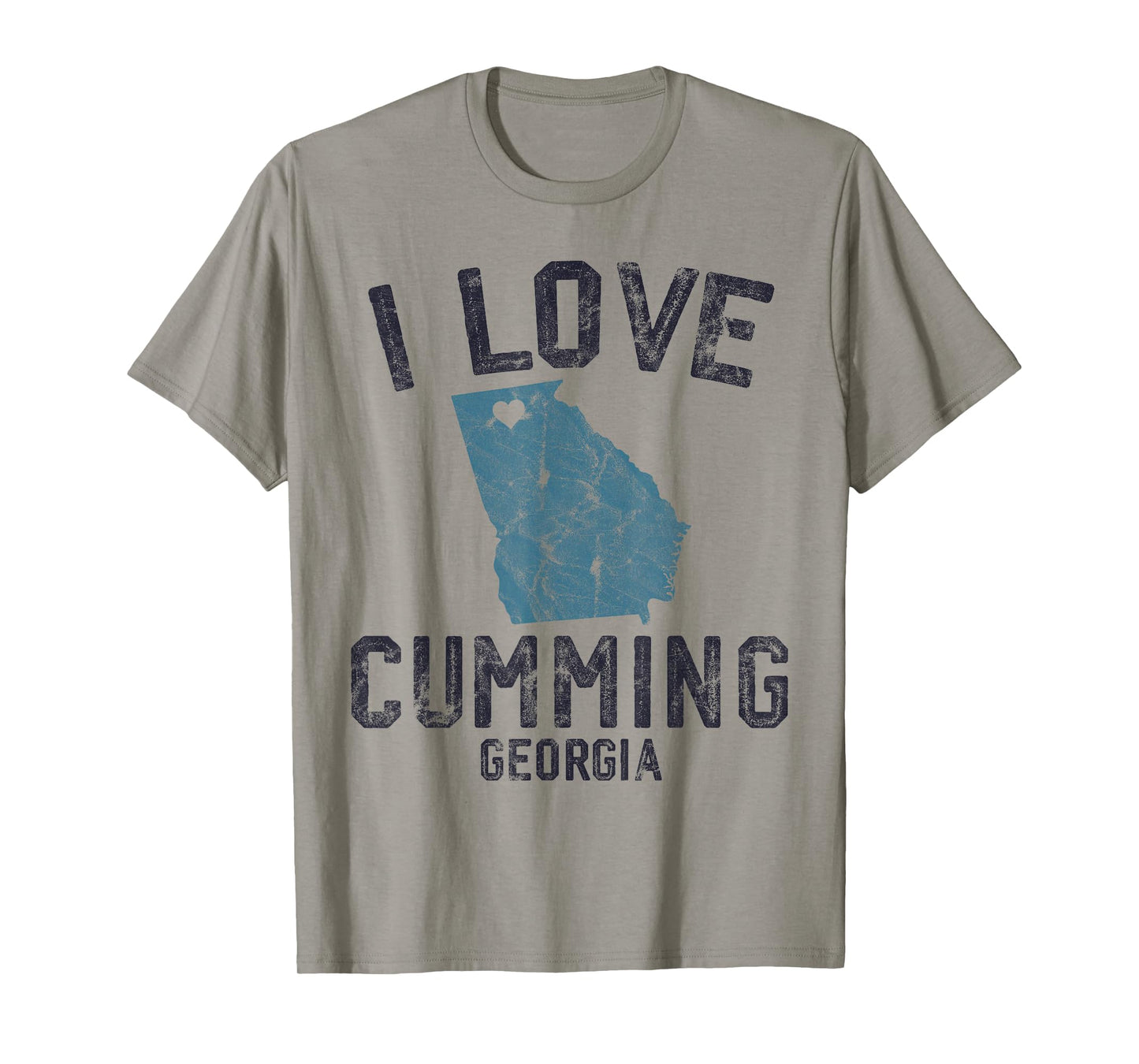 I Love Cumming Georgia Funny United States T-Shirt