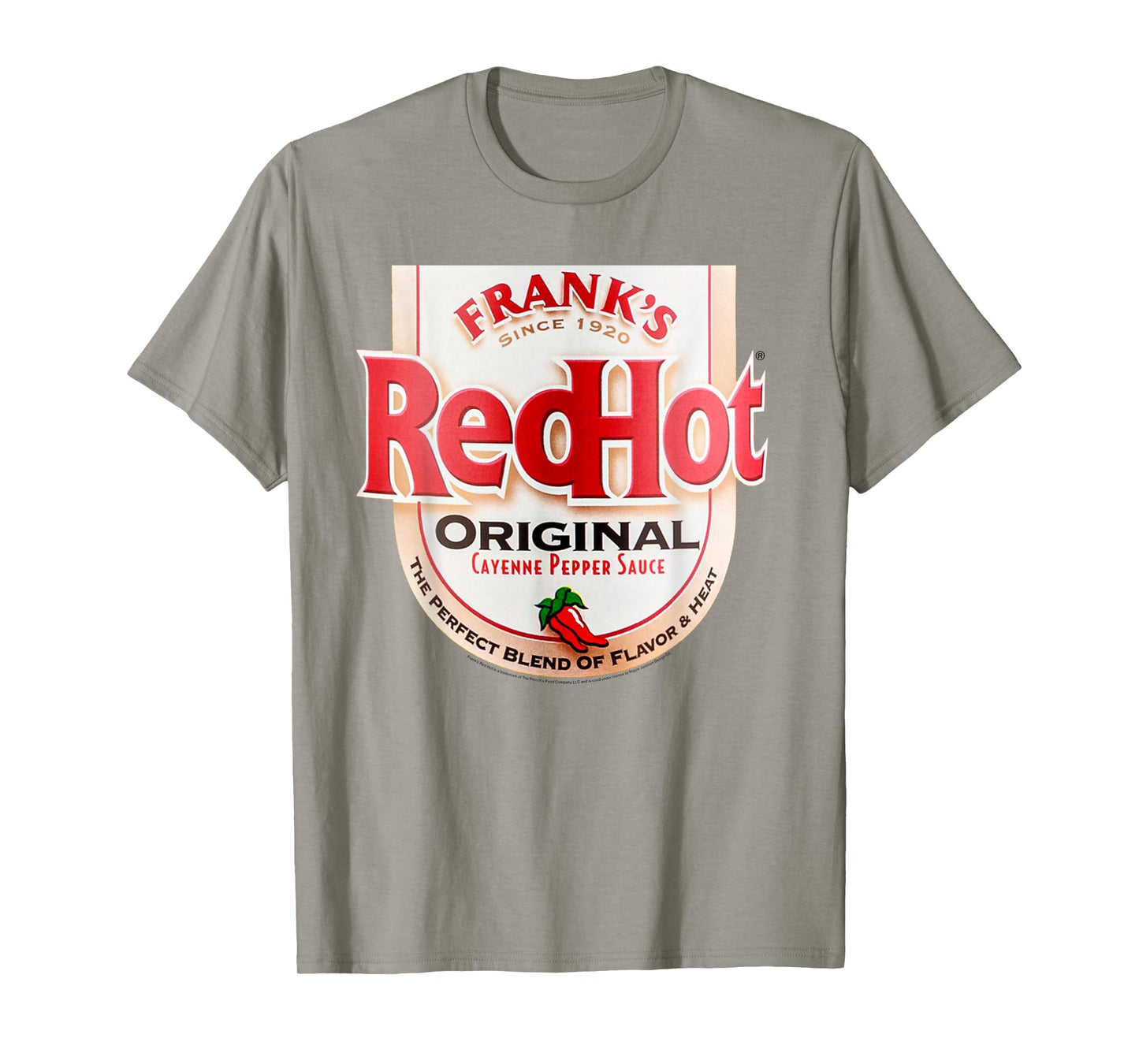 Frank's RedHot Label Casual Costume Hot Sauce Bottle T-Shirt