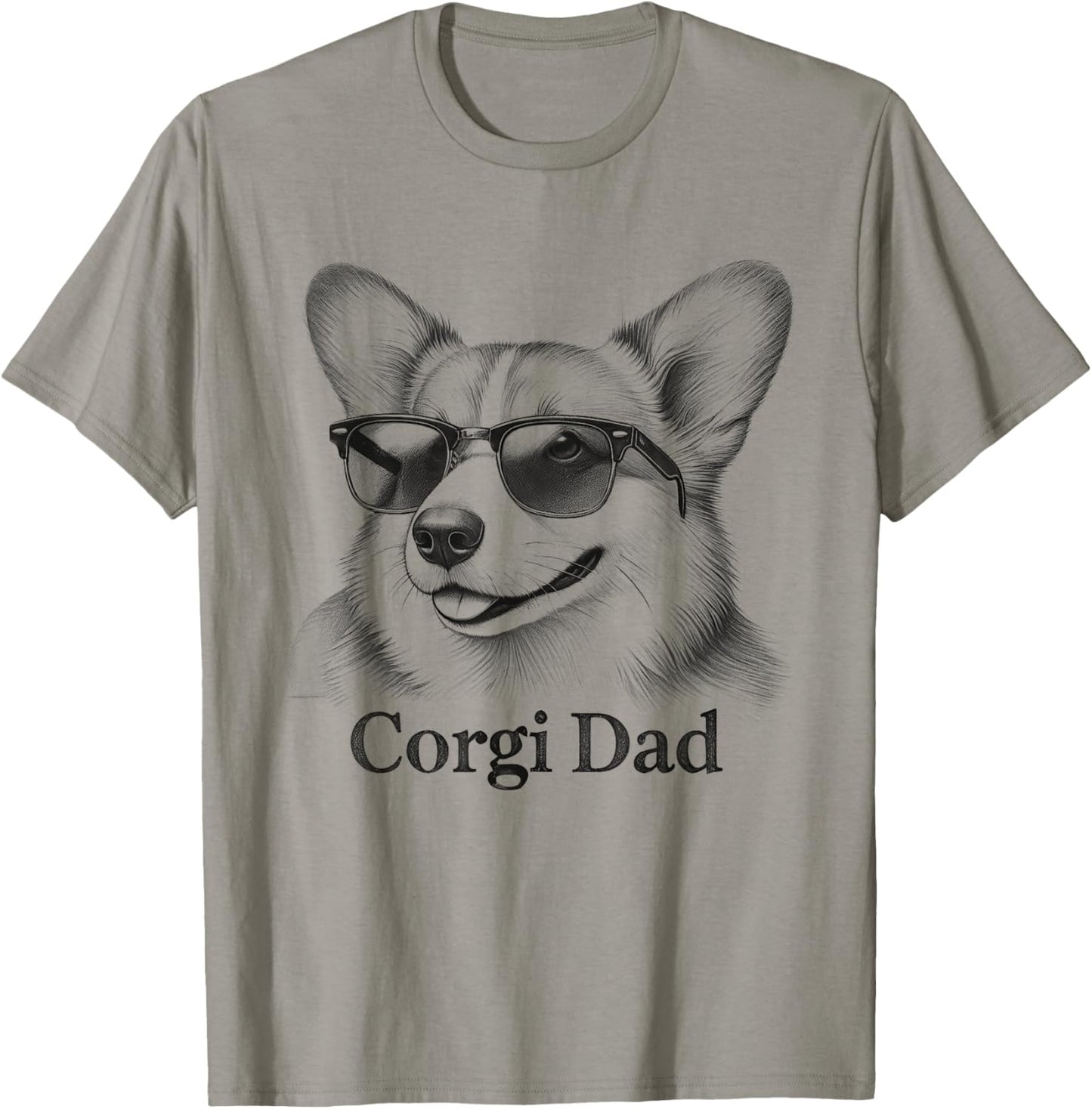 Pembroke Welsh Corgi Dad Dog Design Idea For Men T-Shirt